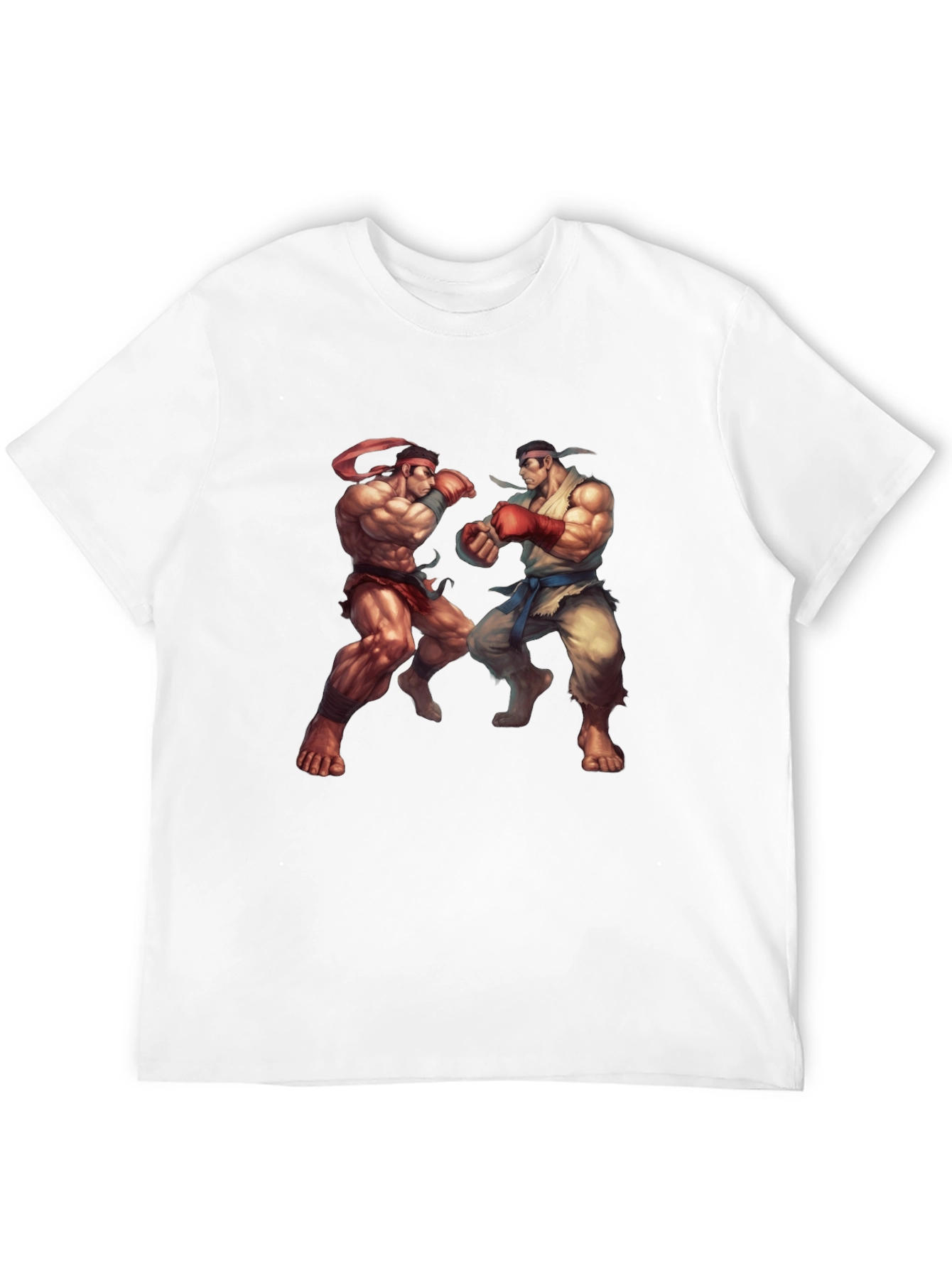 Street Fighter Graphic Tee - Black Cotton Blend