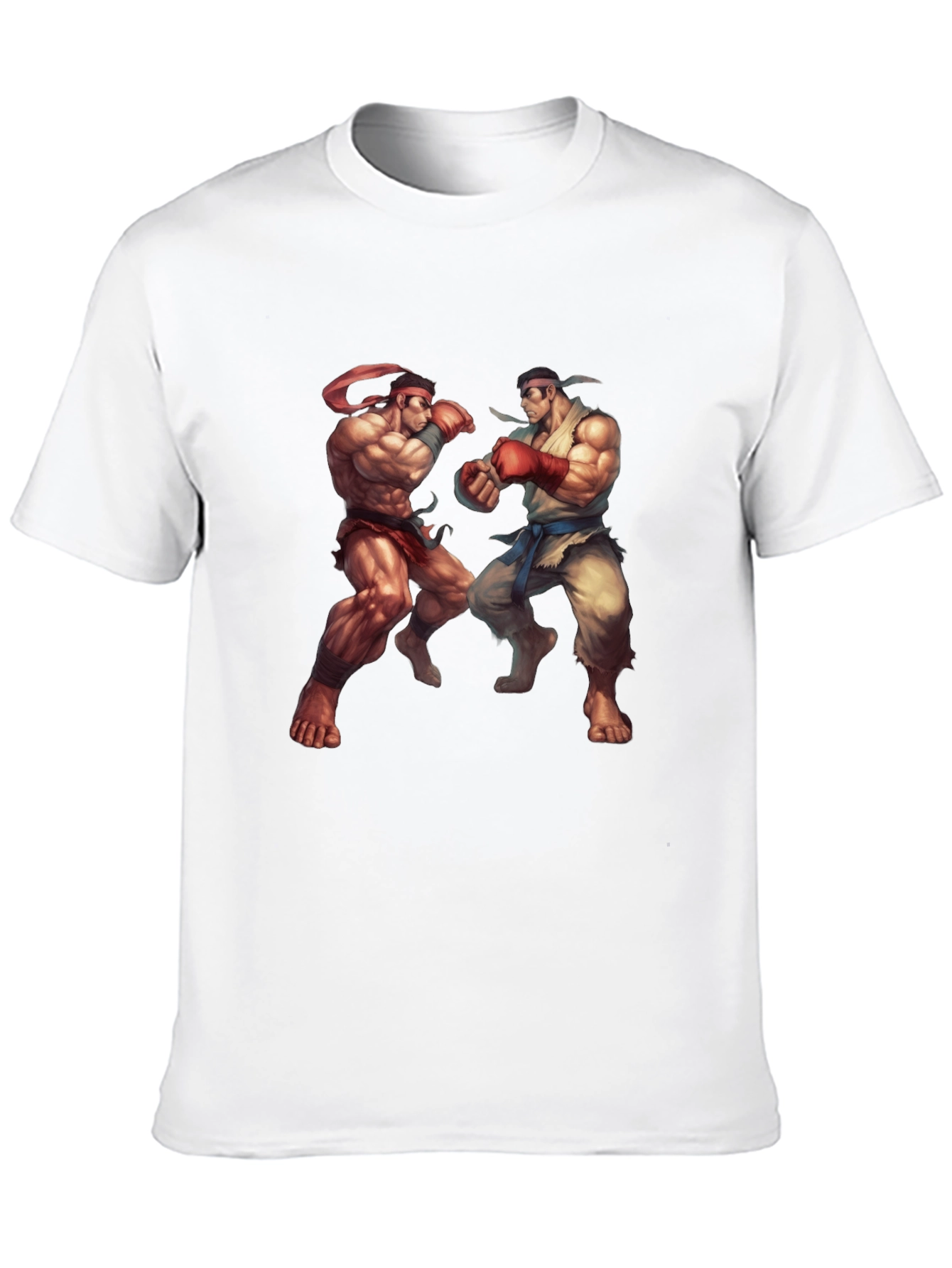 Street Fighter Graphic Tee - Black Cotton Blend