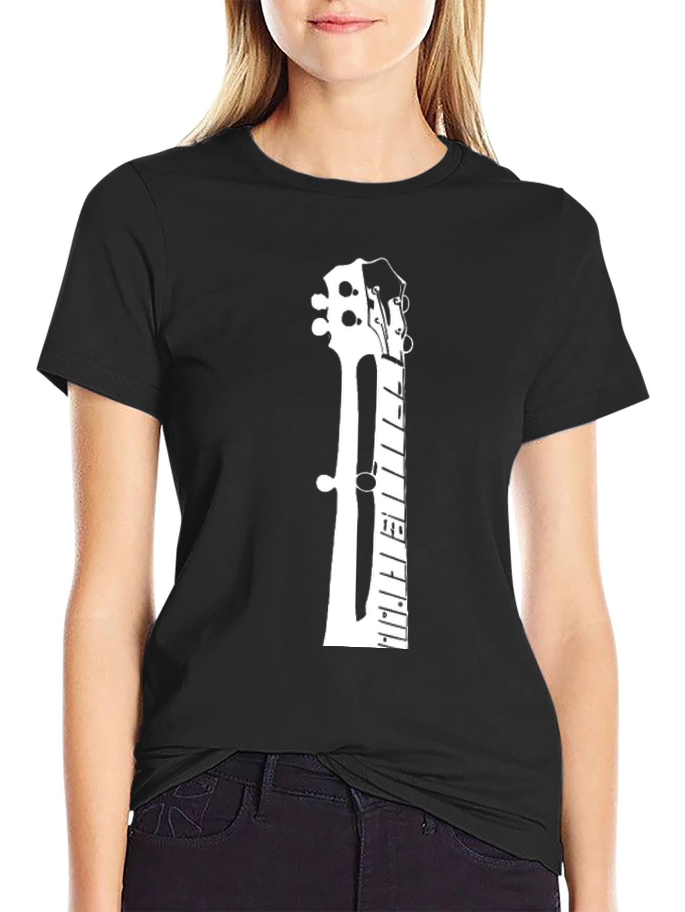 Guitar Neck Graphic T-Shirt - Music Lover Tee