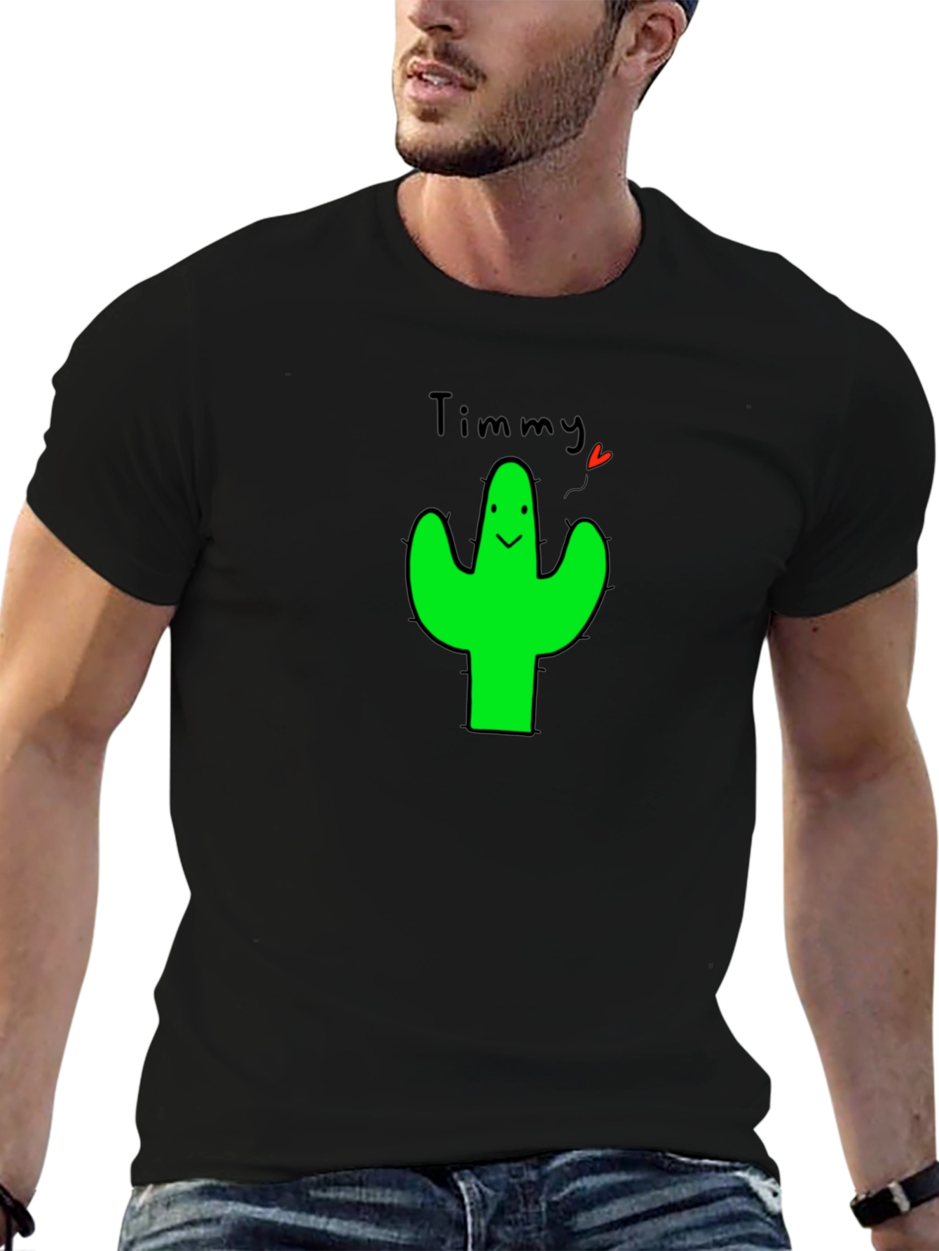 Timmy Cactus Graphic T-Shirt - Cute & Trendy