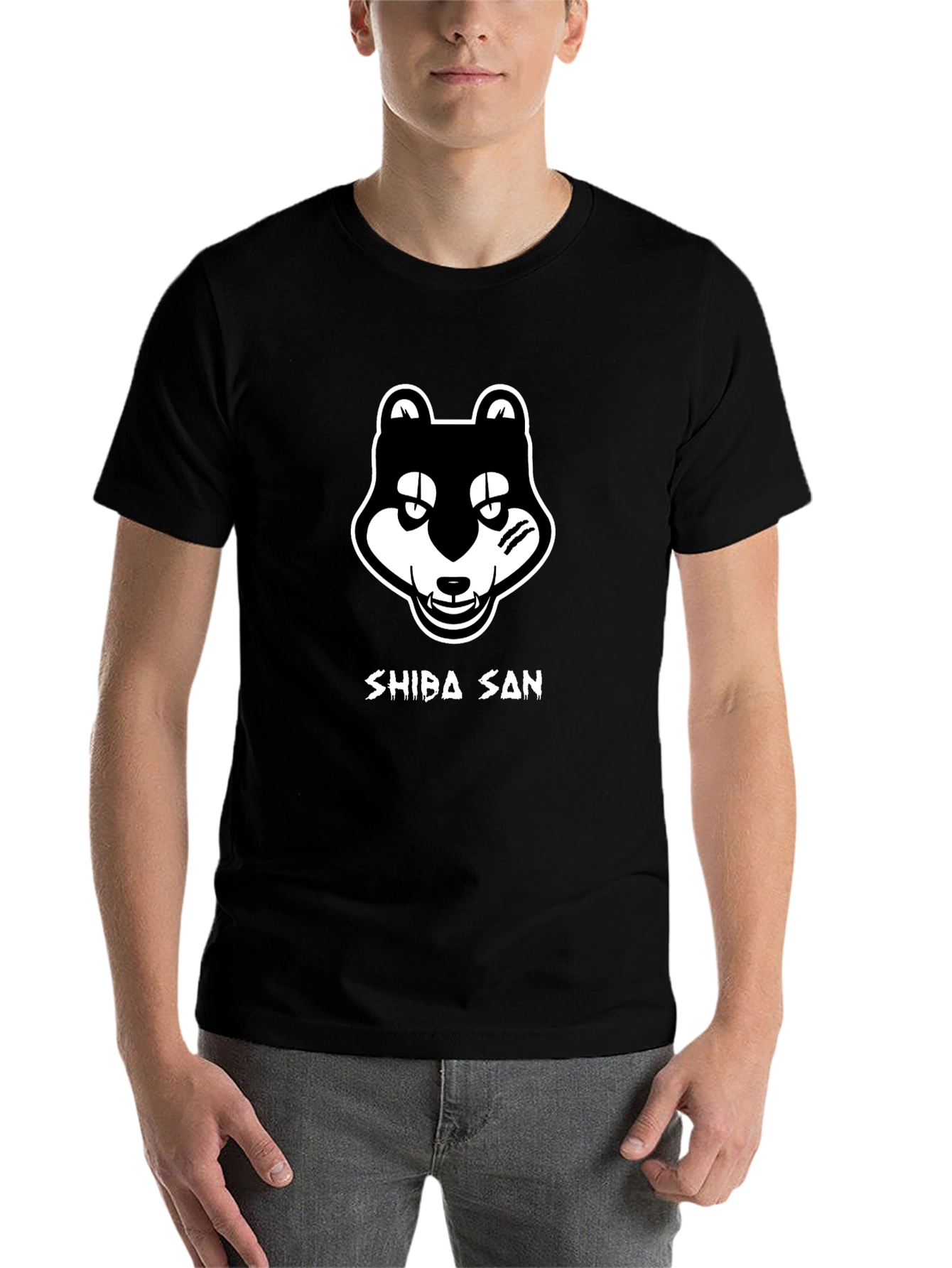 Shiba San T-Shirt Black Graphic Tee