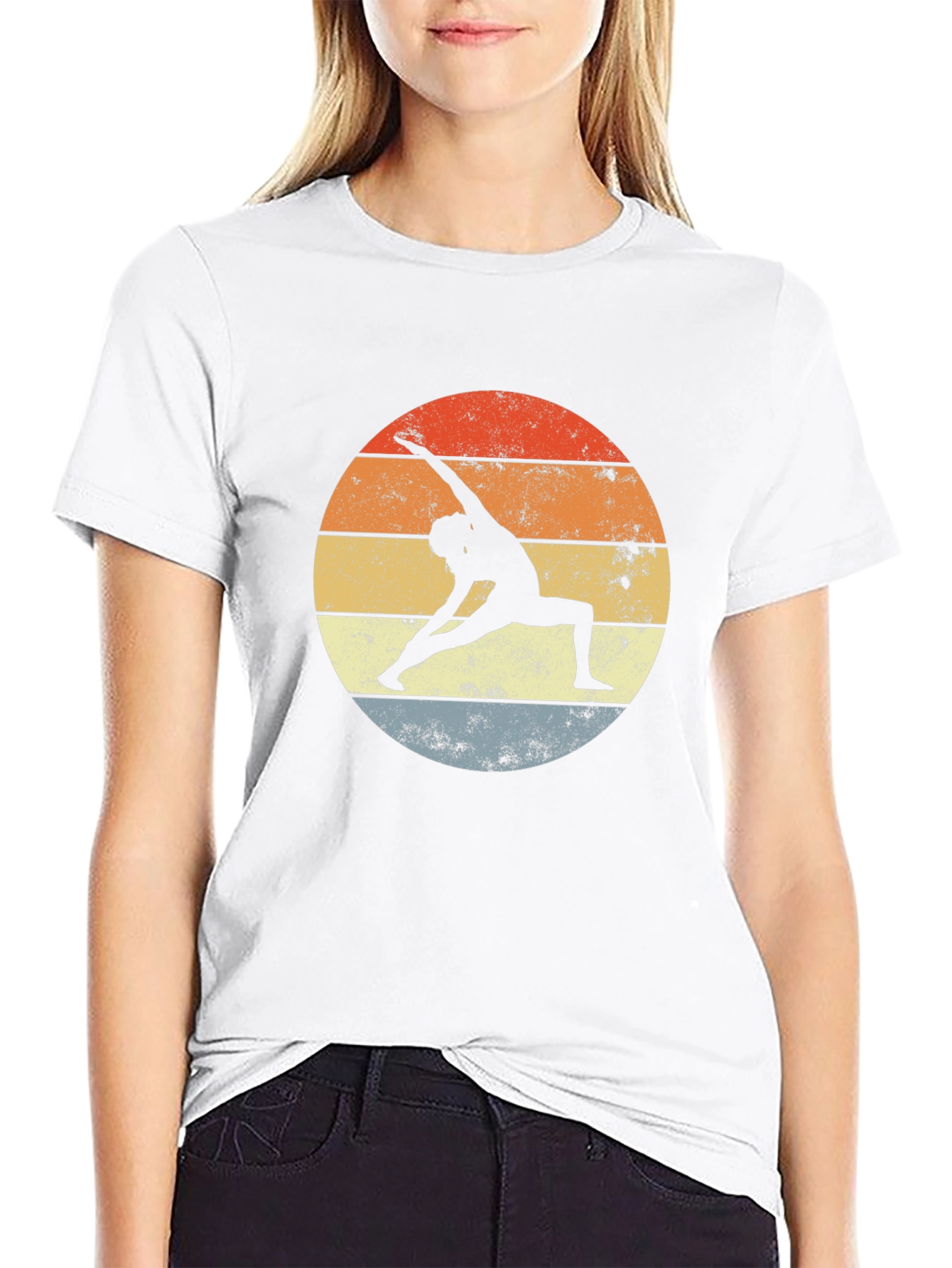 Yoga Silhouette Graphic Tee