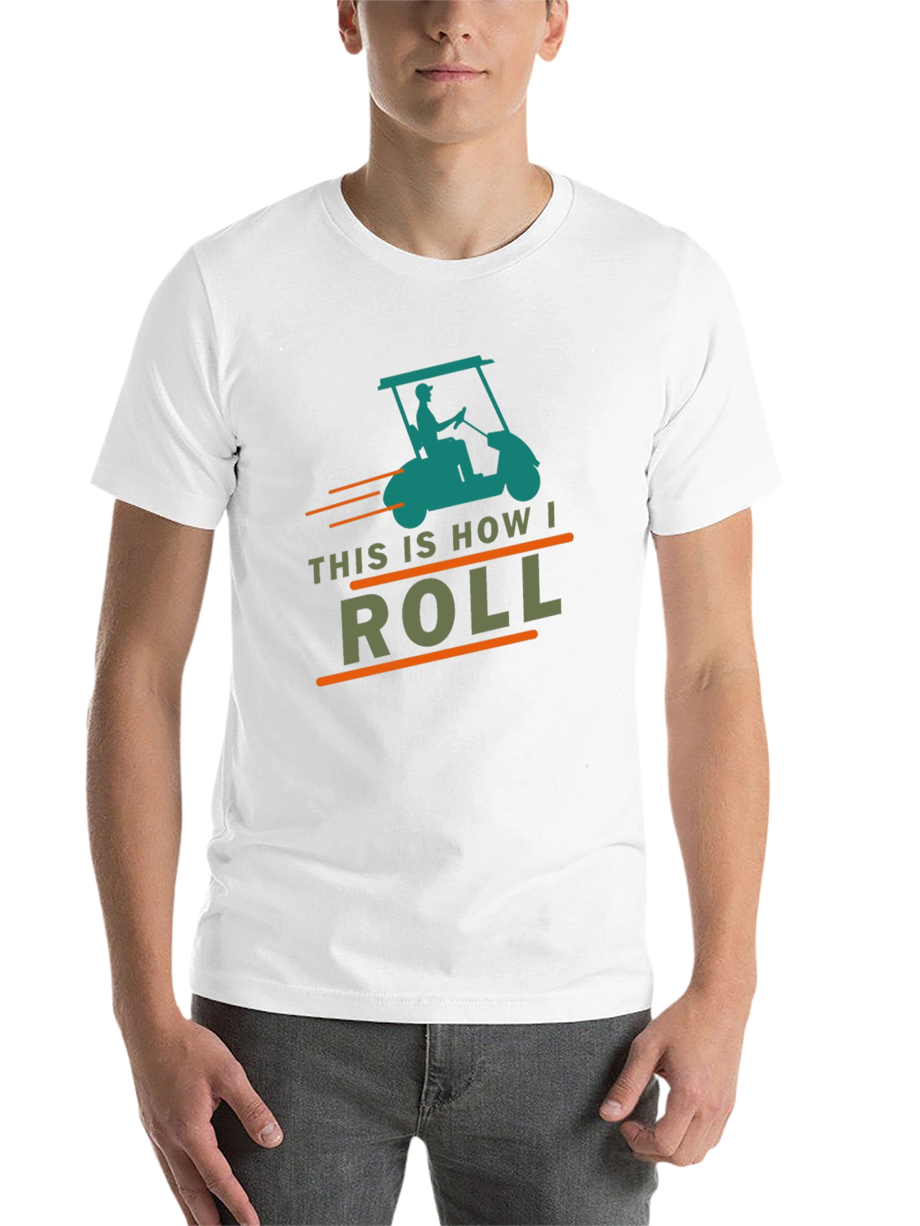 This Is How I Roll Golf Cart Graphic Tee