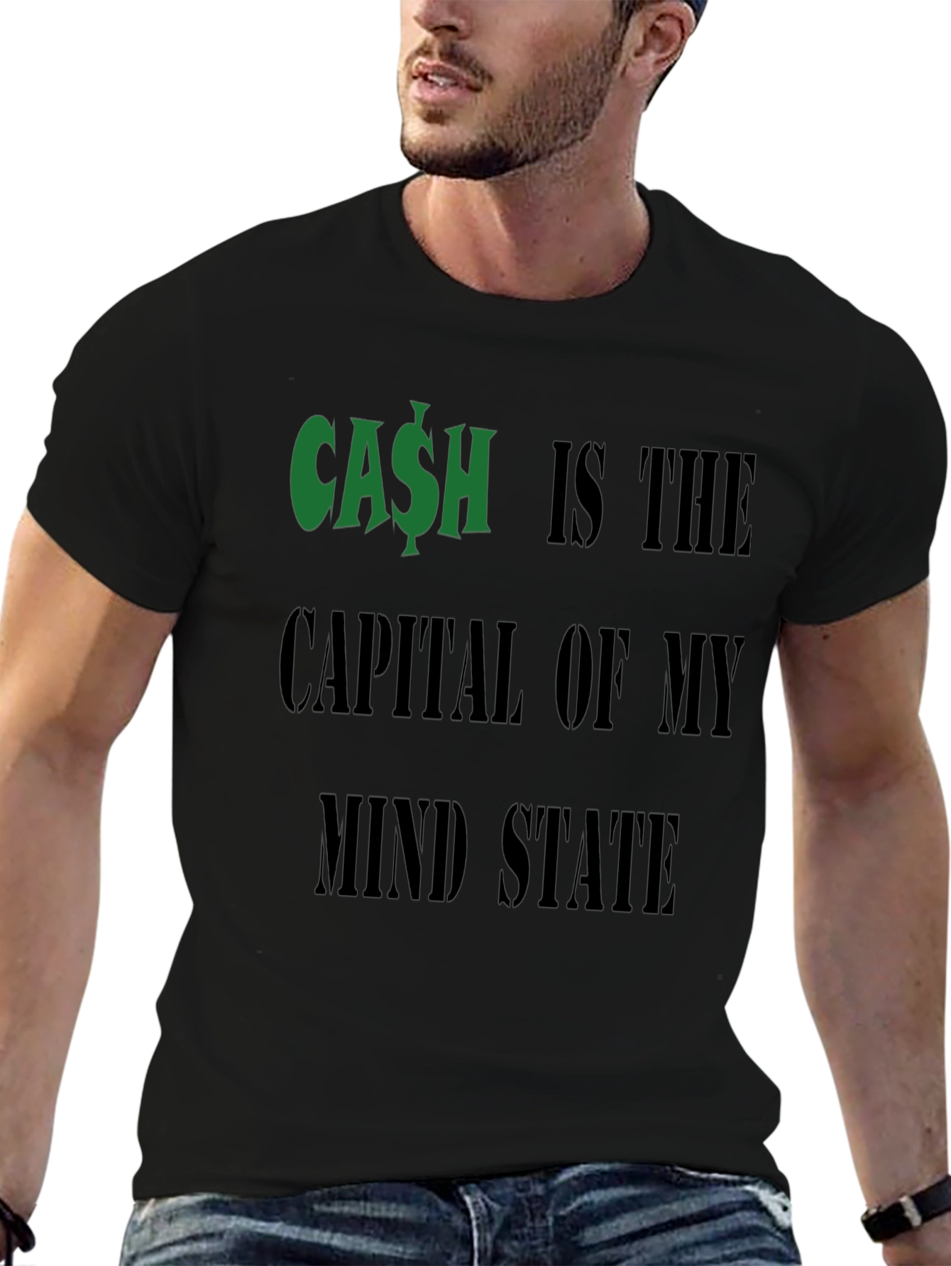 Cash is the Capital T-Shirt Funny Money Graphic Tee