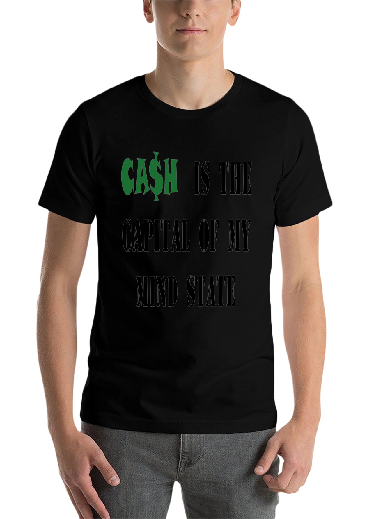 Cash is the Capital T-Shirt Funny Money Graphic Tee
