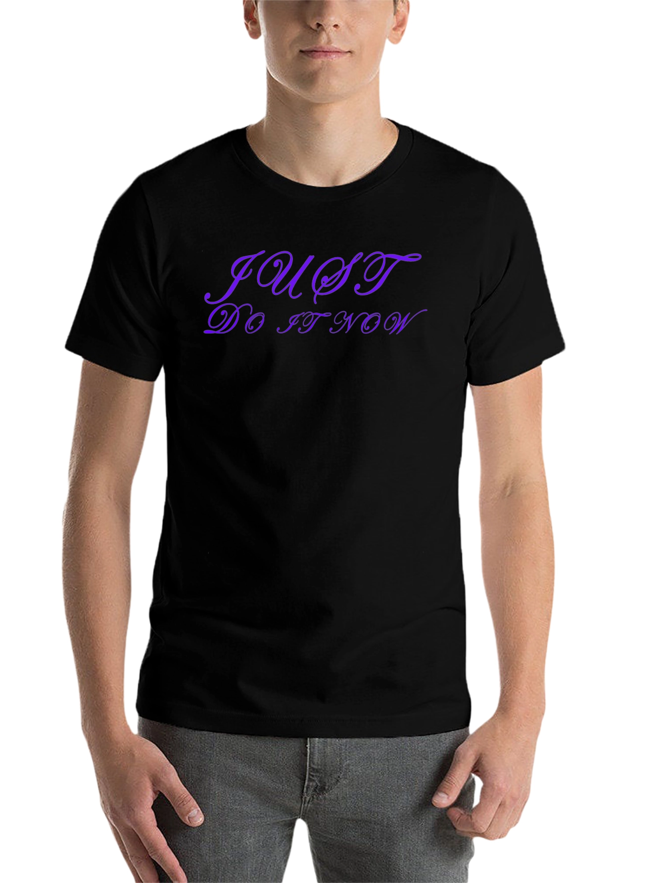 Just Do It Now Black T-Shirt - Motivation
