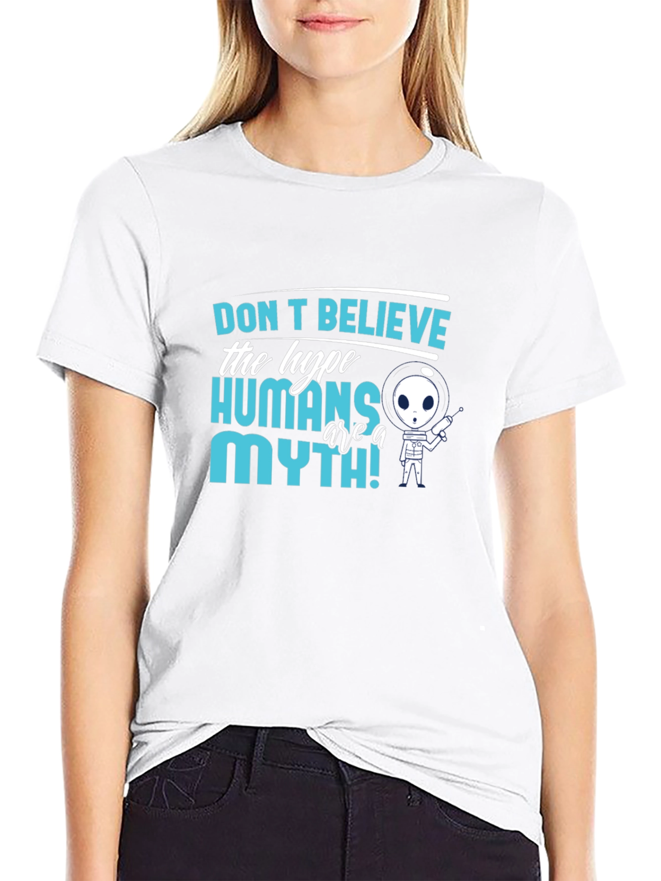 Dont Believe The Hype Alien Graphic T-Shirt