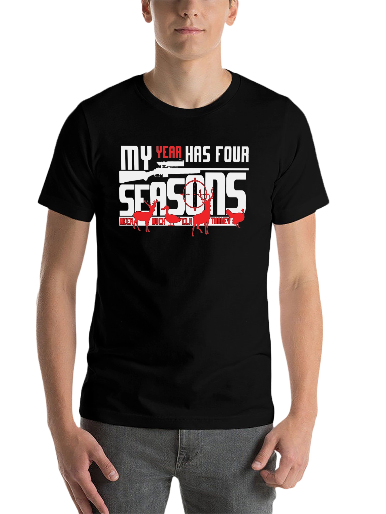 My Year Has Four Seasons Hunting Graphic T-Shirt
