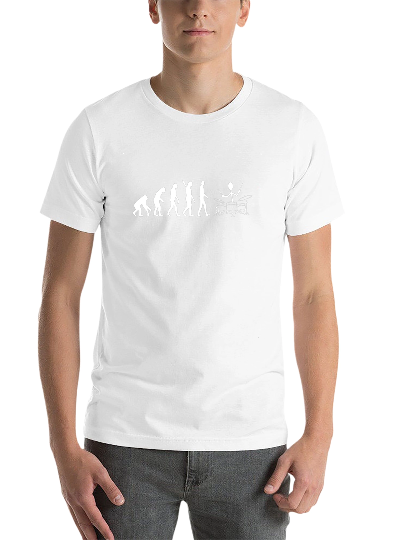 Evolution of Drumming T-Shirt - Black Cotton Tee