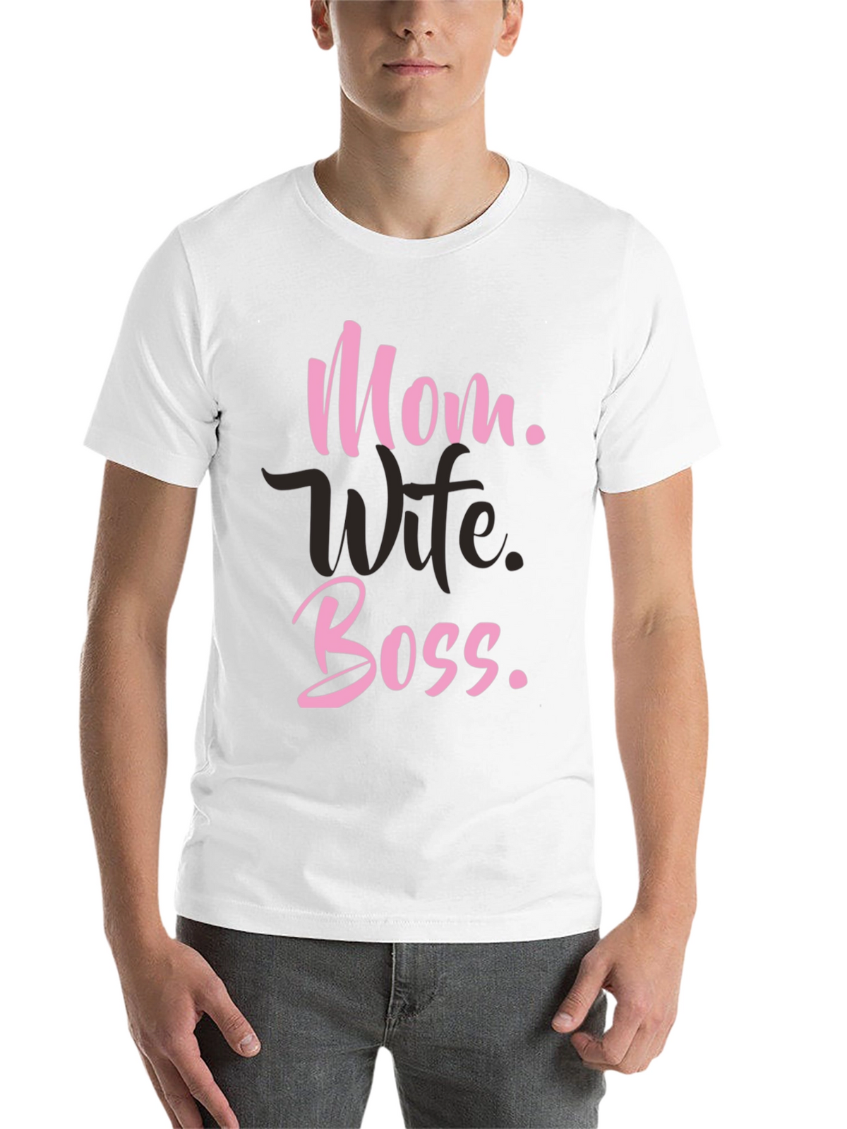 Mom Wife Boss T-Shirt - Black Graphic Tee