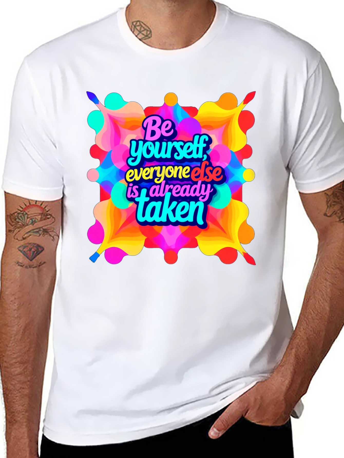 Be Yourself Graphic T-Shirt - Black