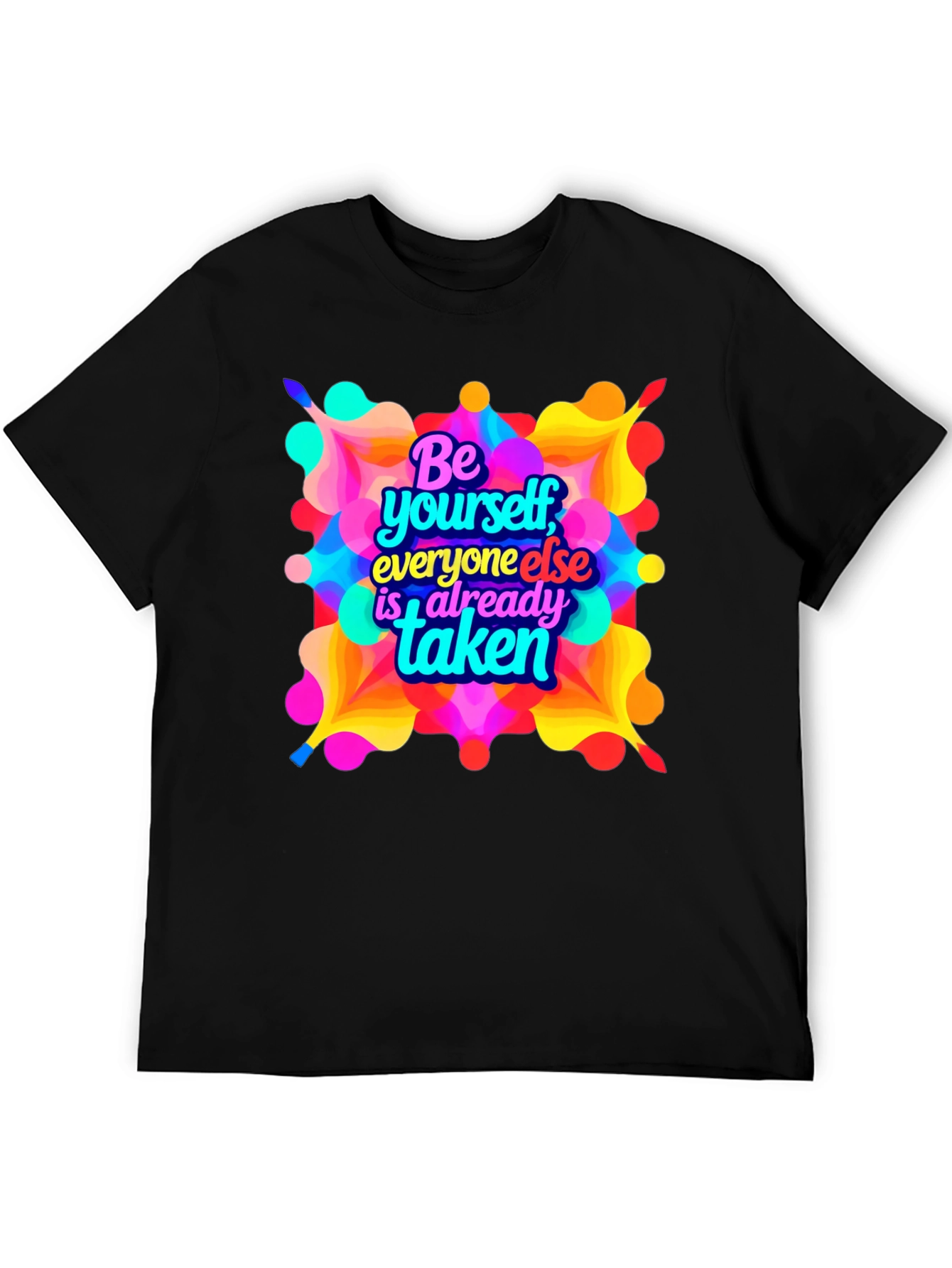 Be Yourself Graphic T-Shirt - Black