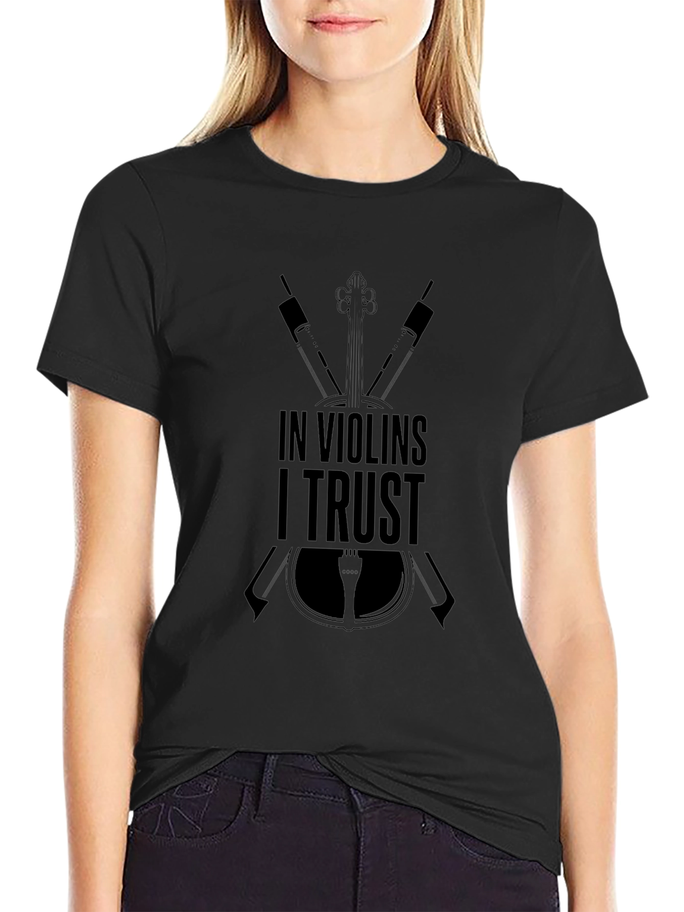 In Violins I Trust T-Shirt - Music Lover Tee