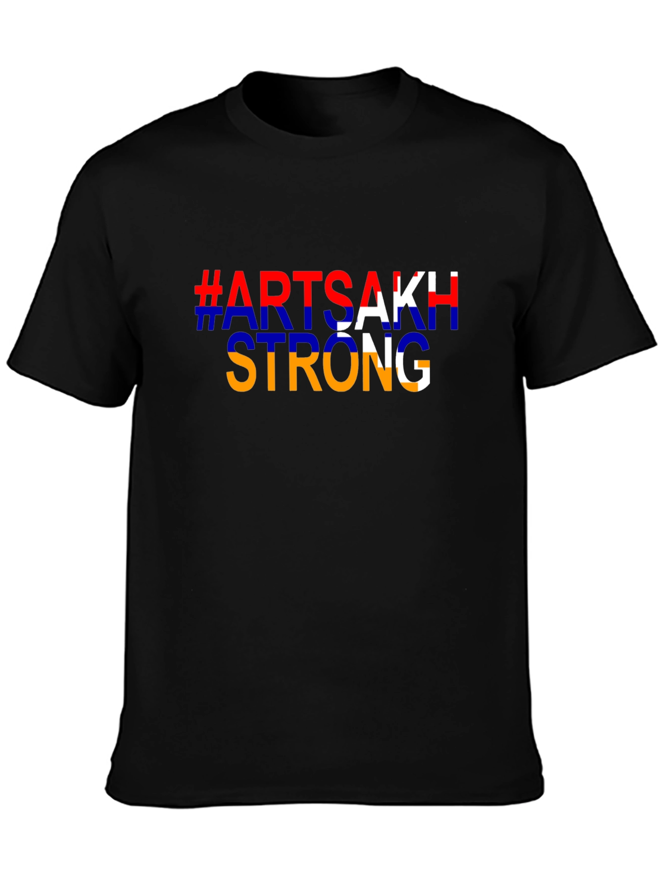 Artsakh Strong Black T-Shirt - Stand with Artsakh