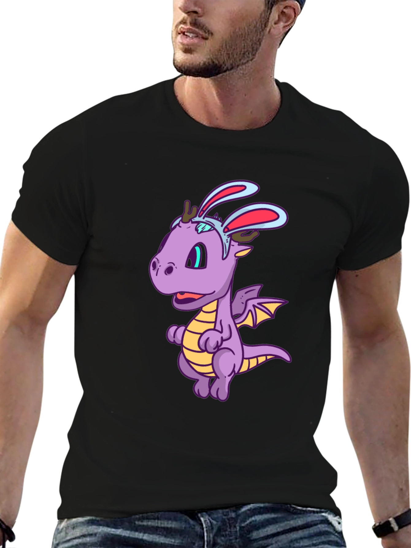 Funny Dragon with Bunny Ears T-Shirt