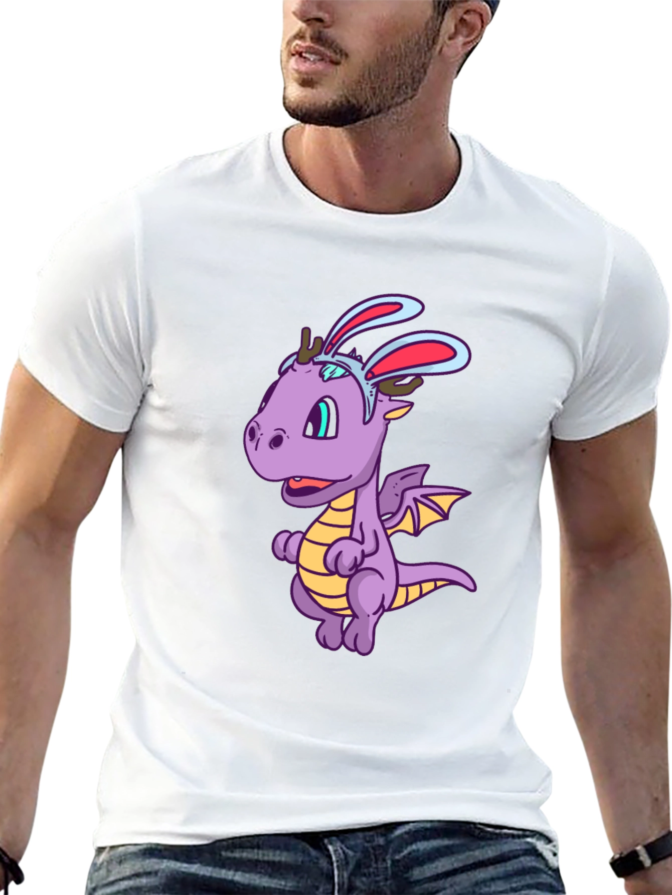 Funny Dragon with Bunny Ears T-Shirt