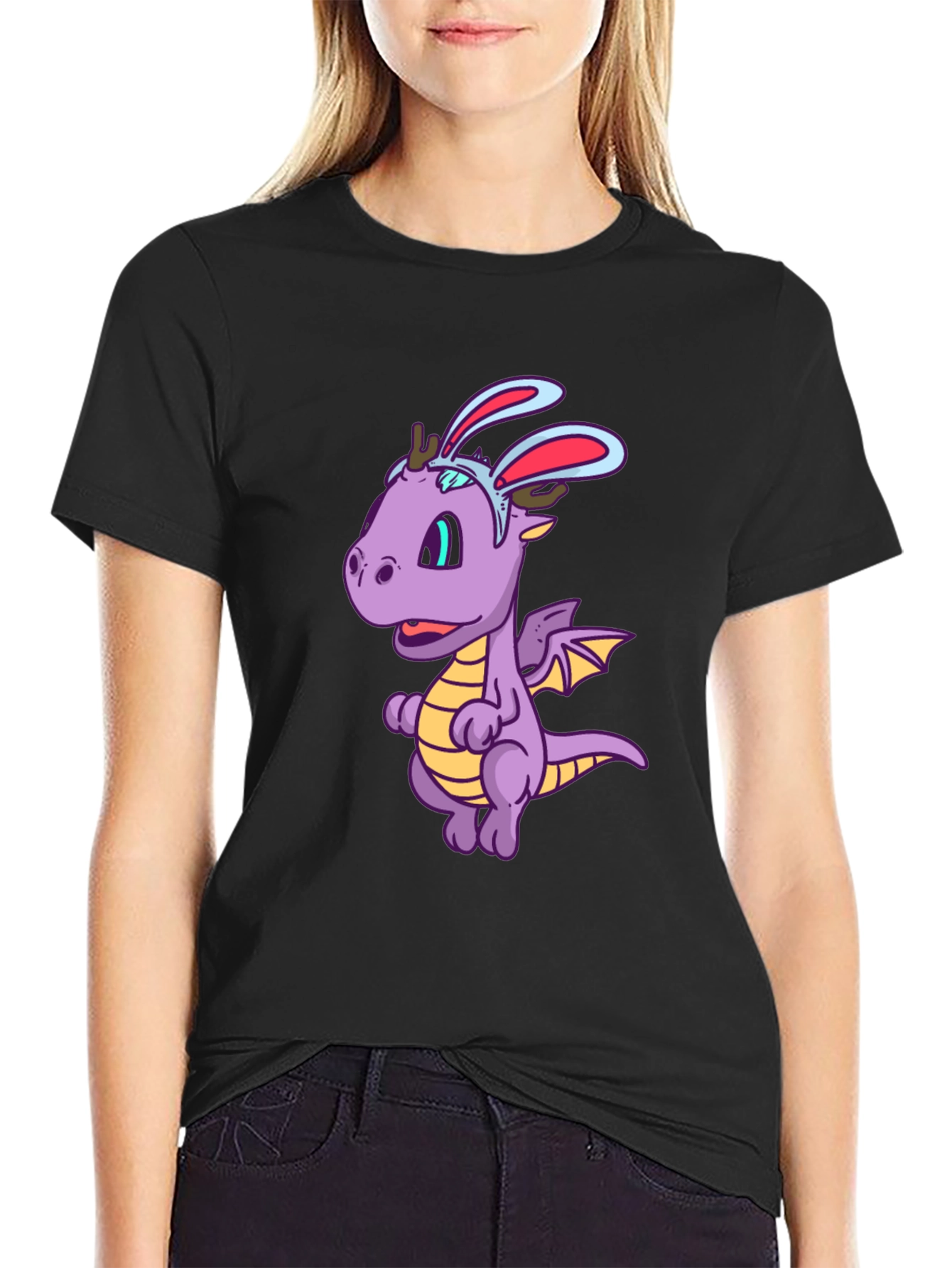 Funny Dragon with Bunny Ears T-Shirt