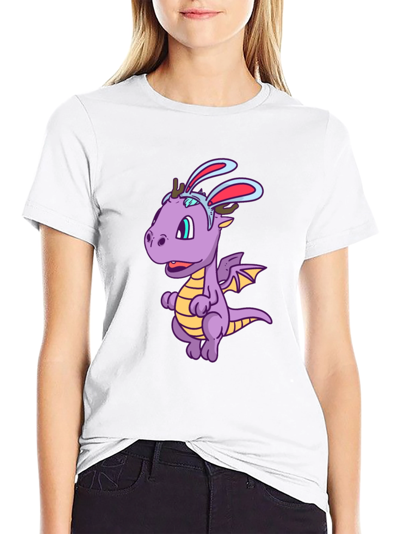 Funny Dragon with Bunny Ears T-Shirt