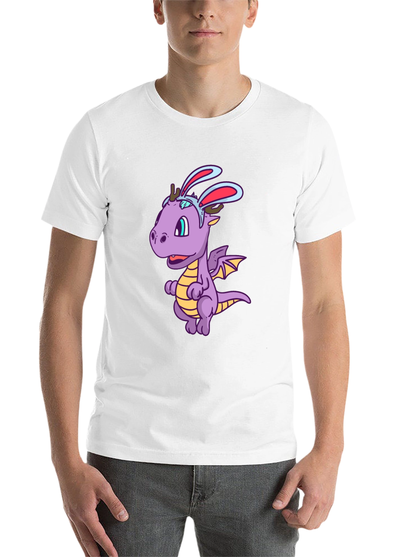 Funny Dragon with Bunny Ears T-Shirt