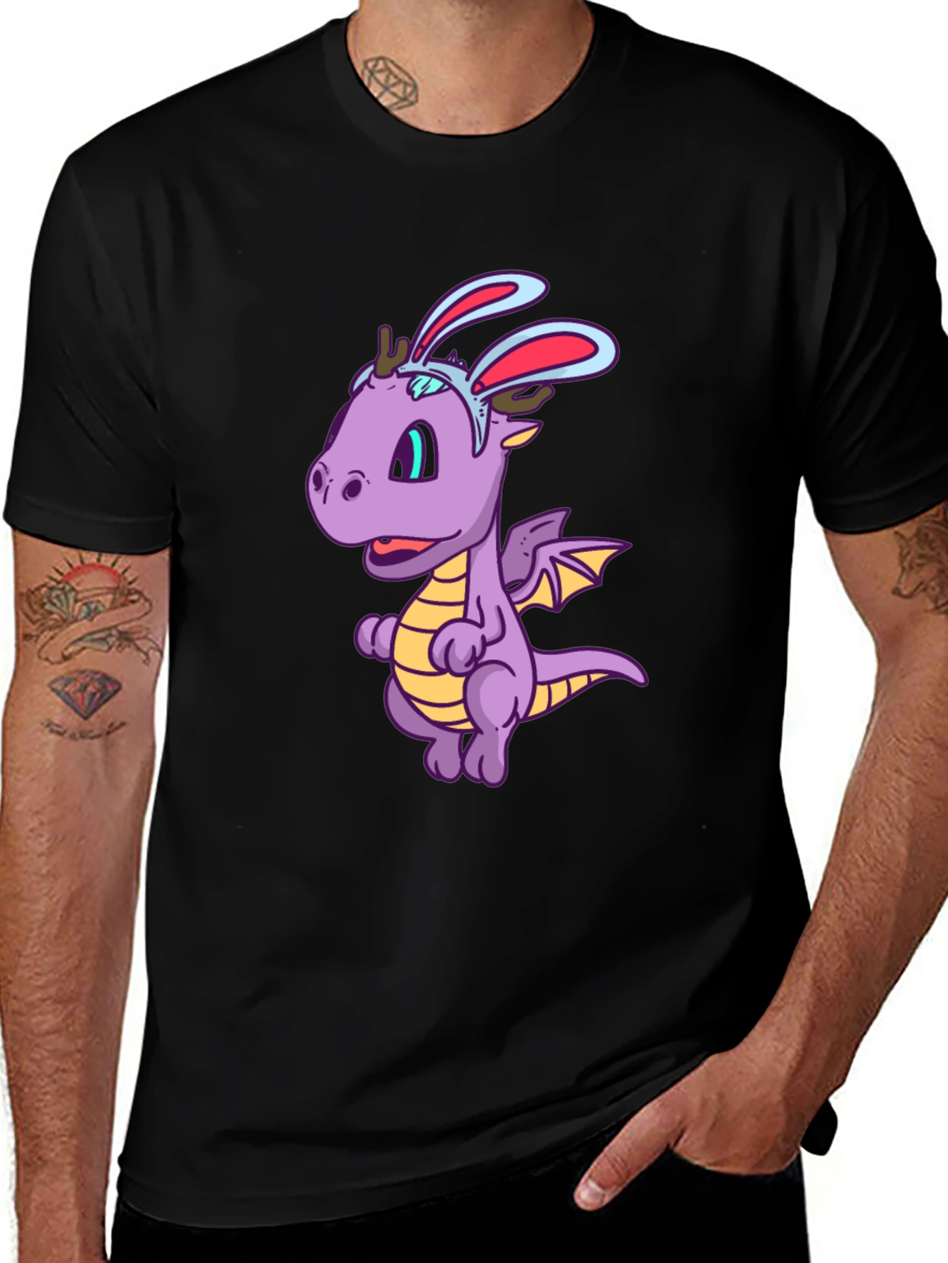 Funny Dragon with Bunny Ears T-Shirt