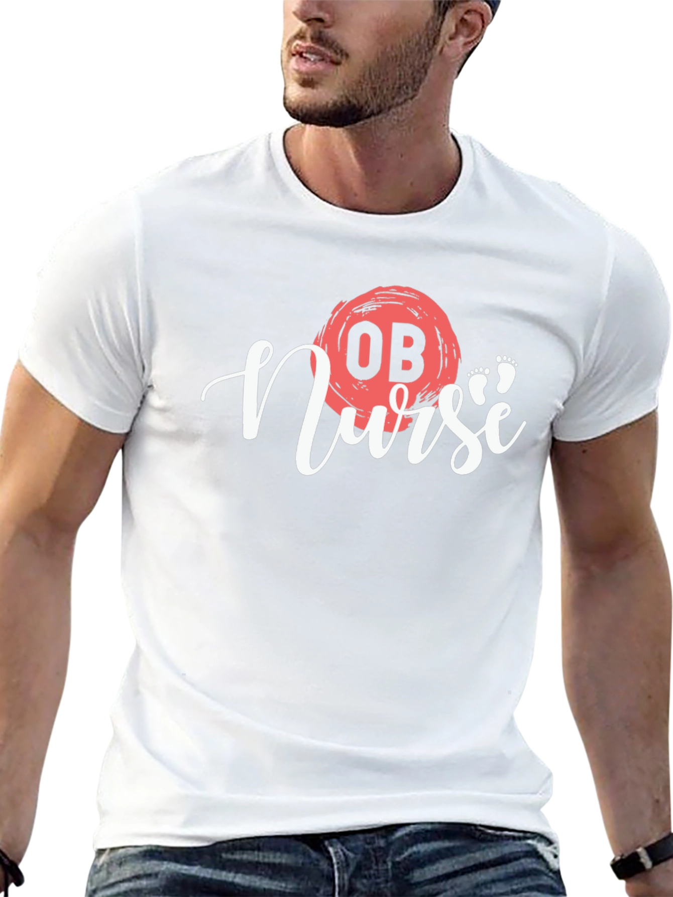 OB Nurse Graphic T-Shirt - Stylish Medical Apparel