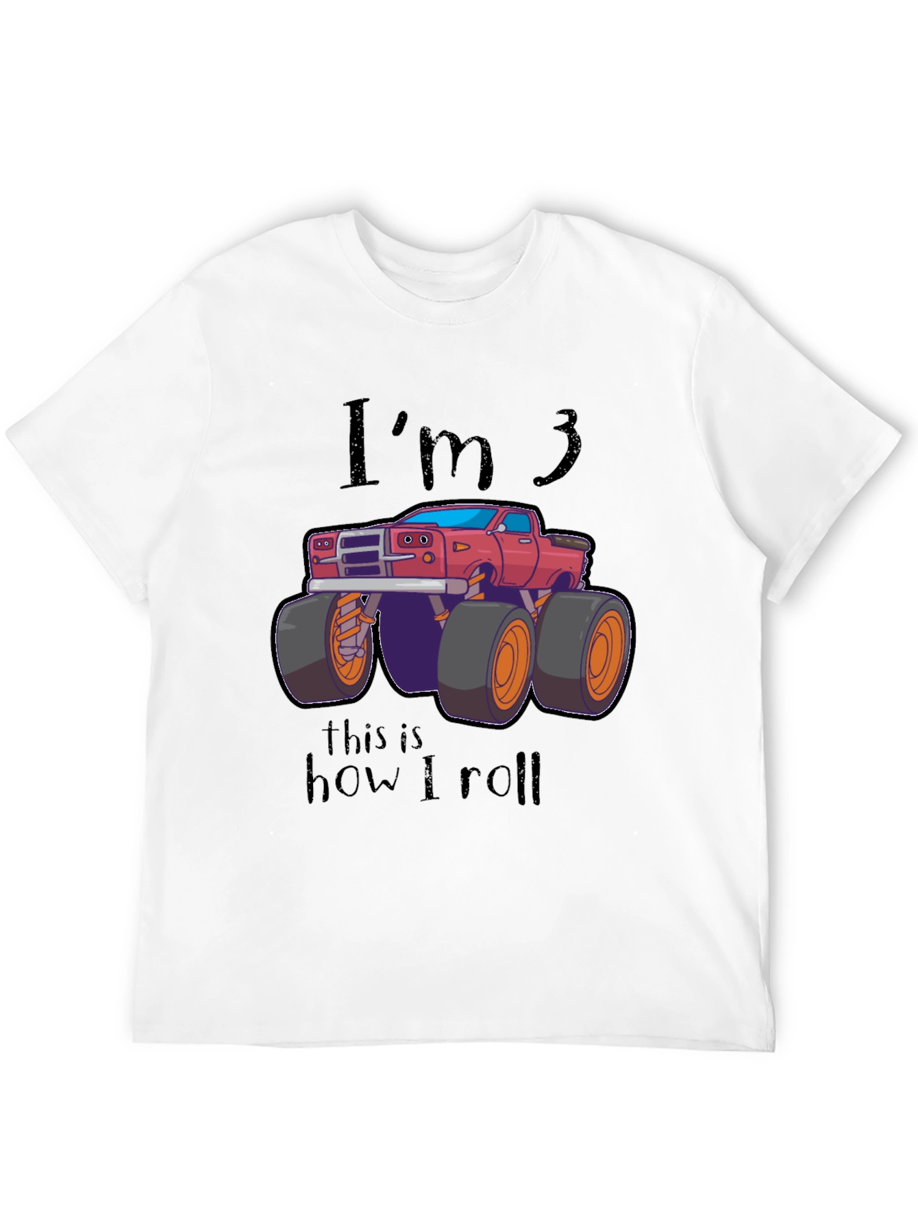 Im 3 Monster Truck Birthday T-Shirt
