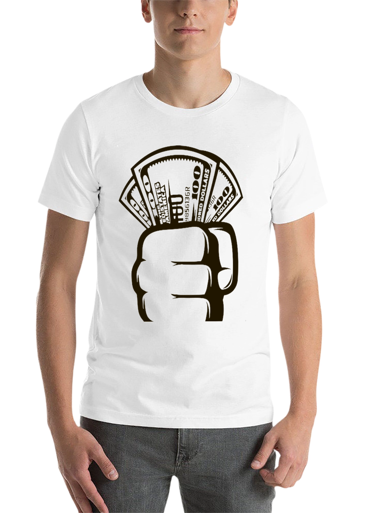 Fist Holding Cards Graphic T-Shirt