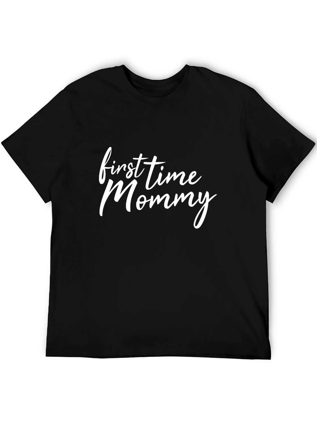 First Time Mommy Black T-Shirt