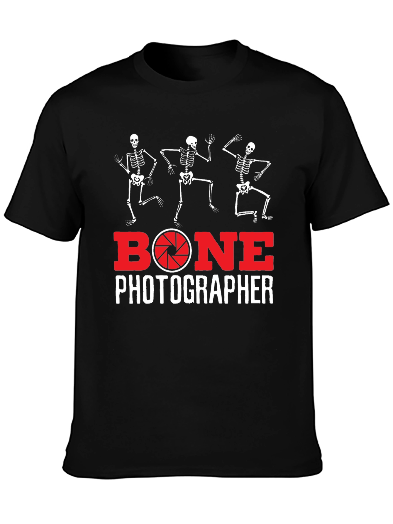 Bone Photographer Skeleton T-Shirt