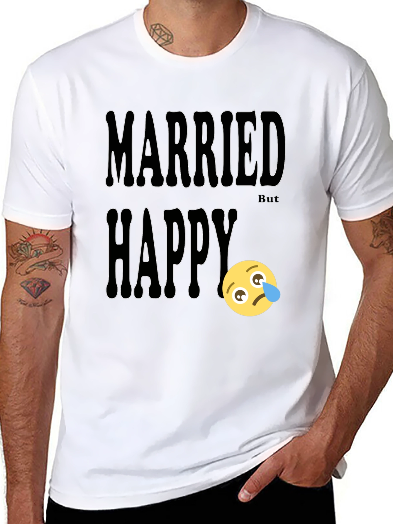 Married But Happy Graphic T-Shirt