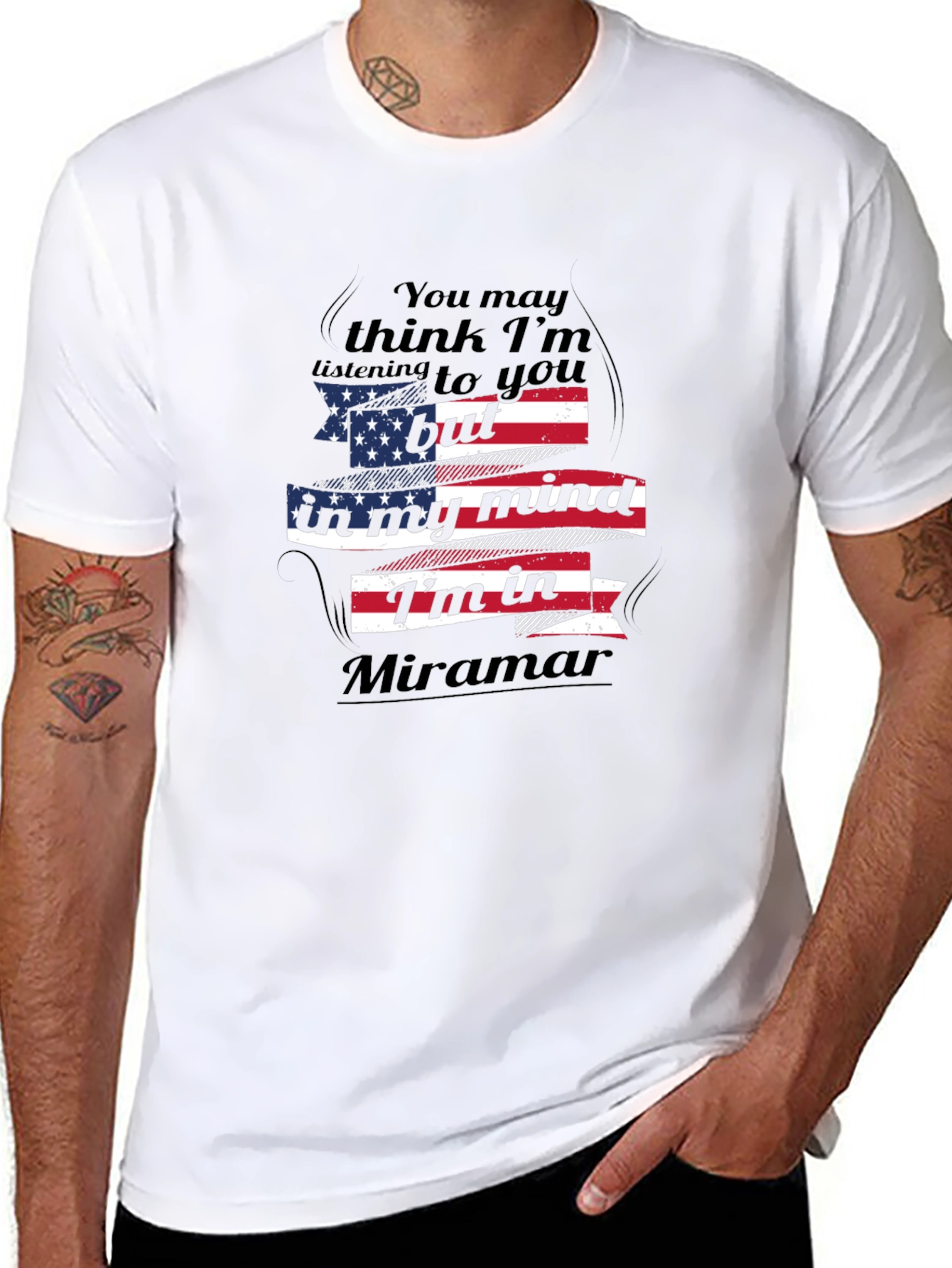 Miramar Mind T-Shirt - Patriotic Novelty Tee