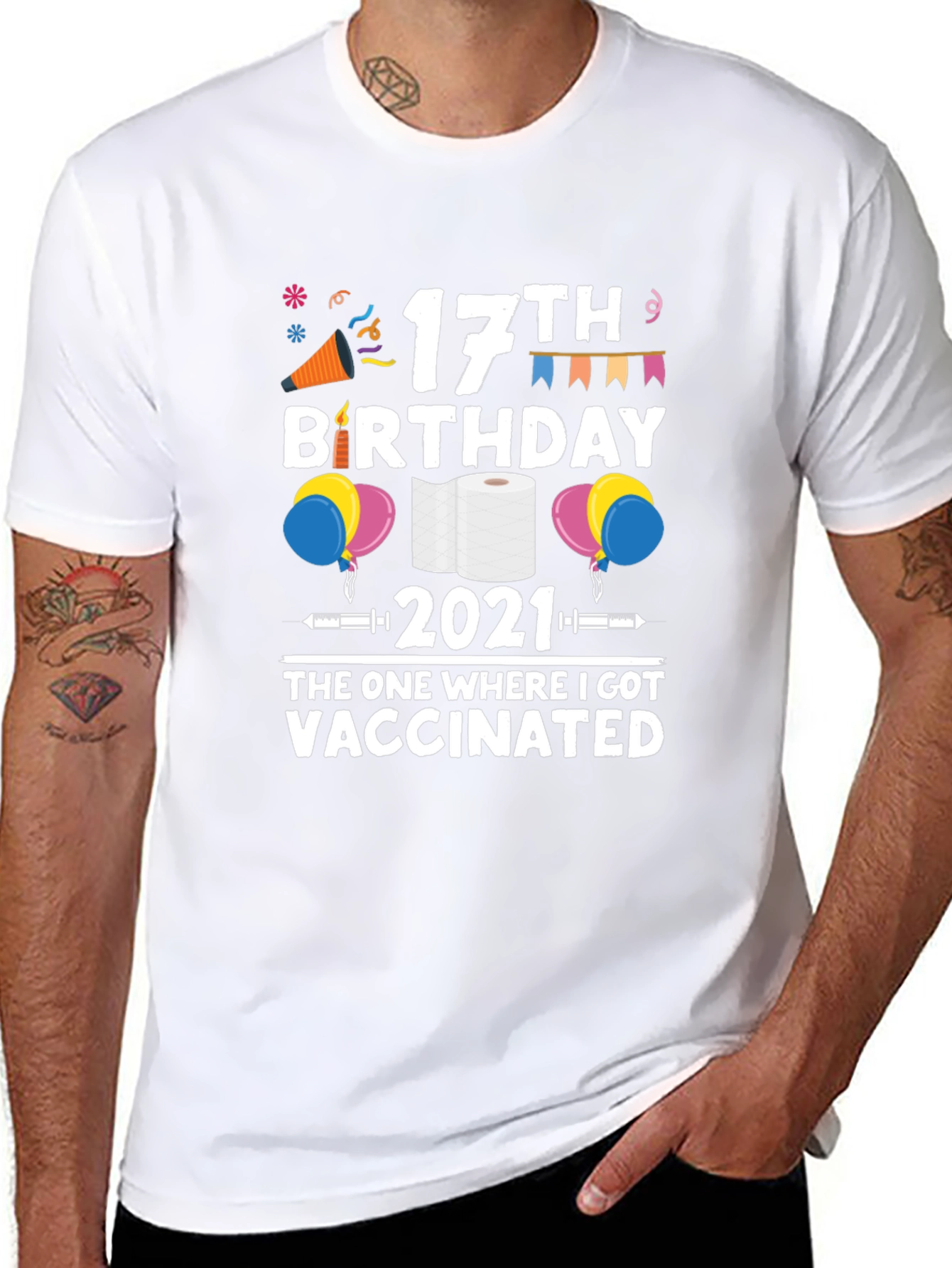 17th Birthday Vaccinated 2021 T-Shirt