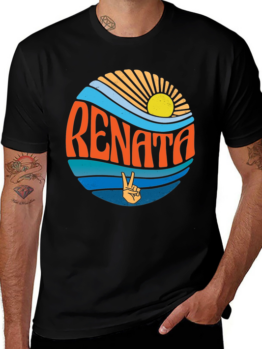Renata Retro T-Shirt Peace Sun Graphic Tee