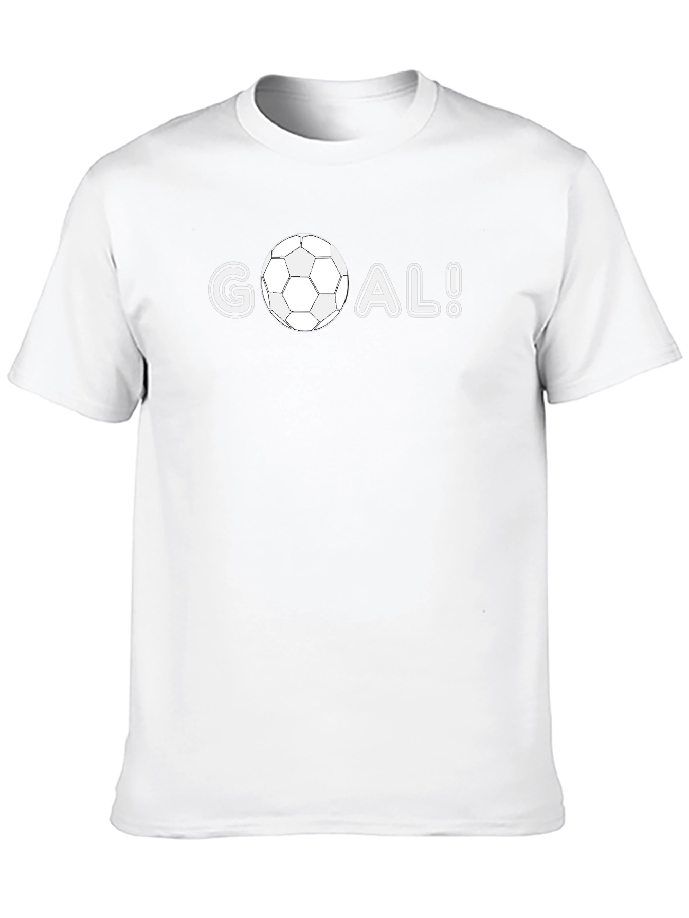GOAL! Soccer Ball Graphic Tee - Stylish Black T-Shirt