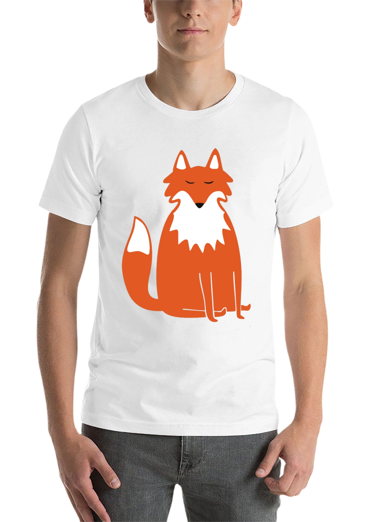 Mens Black Fox Graphic Tee