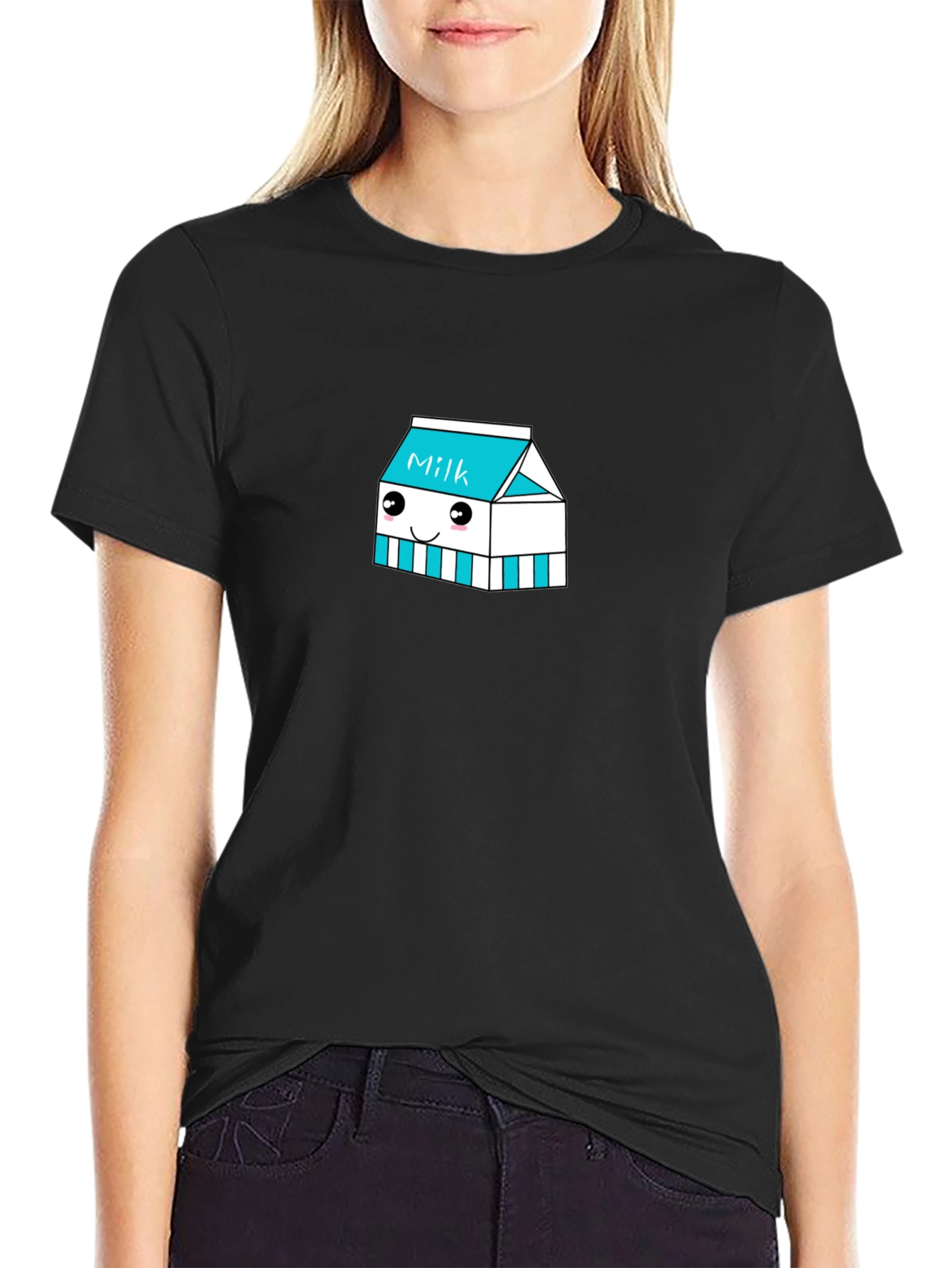 Kawaii Milk Carton Graphic Tee
