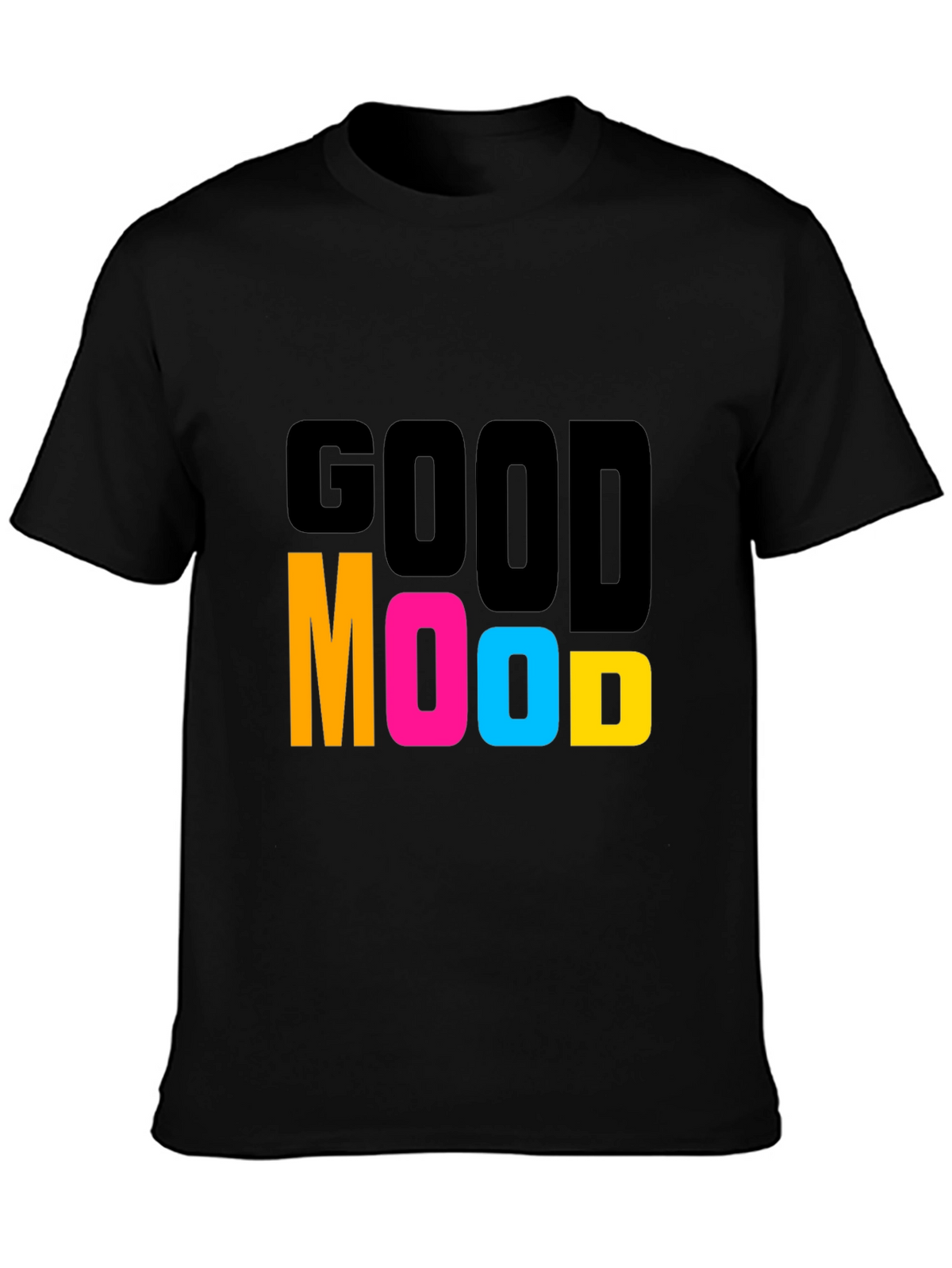 Good Mood Graphic T-Shirt - Black