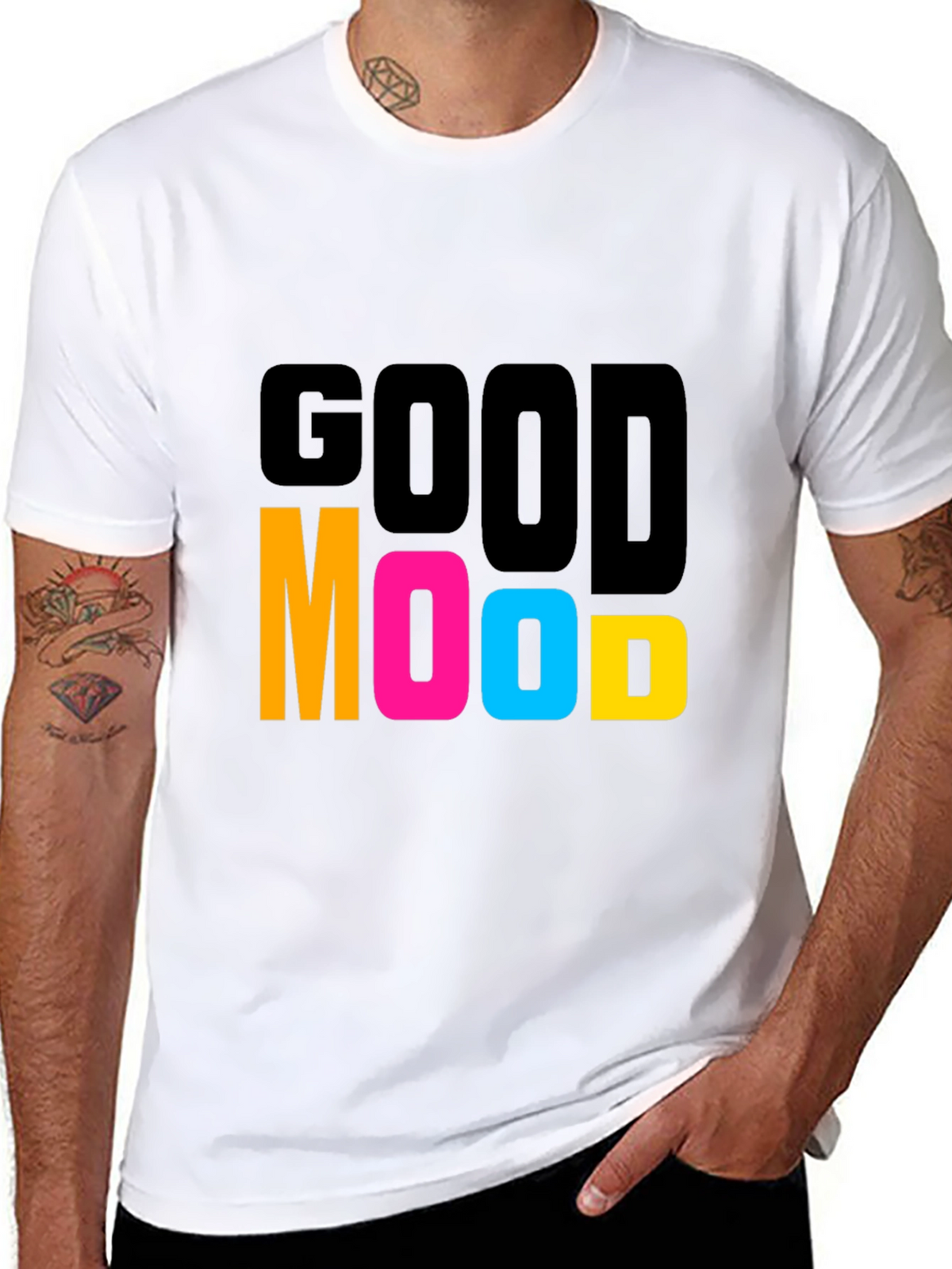 Good Mood Graphic T-Shirt - Black