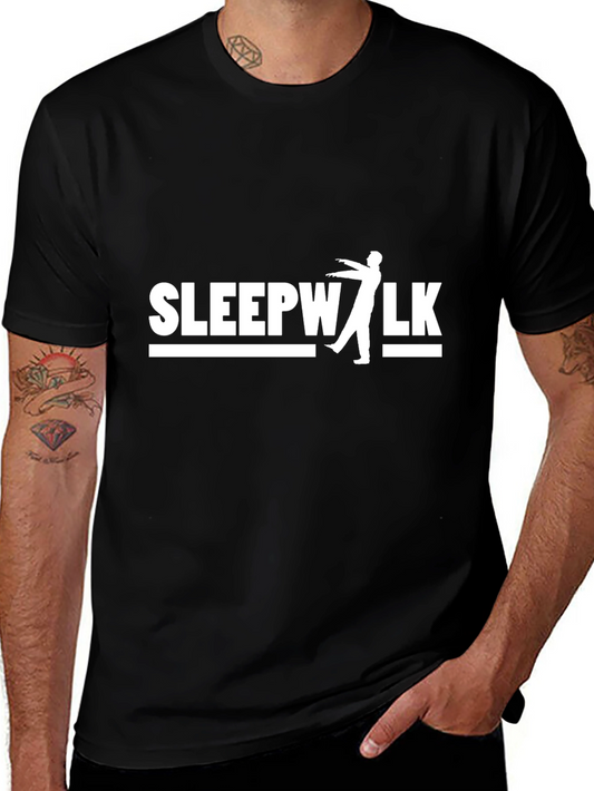 Sleepwalk Graphic T-Shirt - Black Cotton Tee