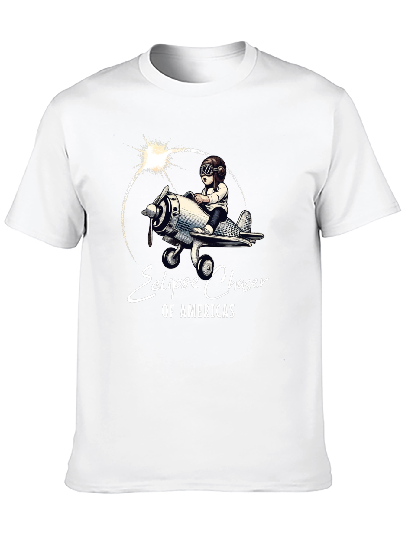 Eclipse Chaser T-Shirt - Pilot & Plane Design