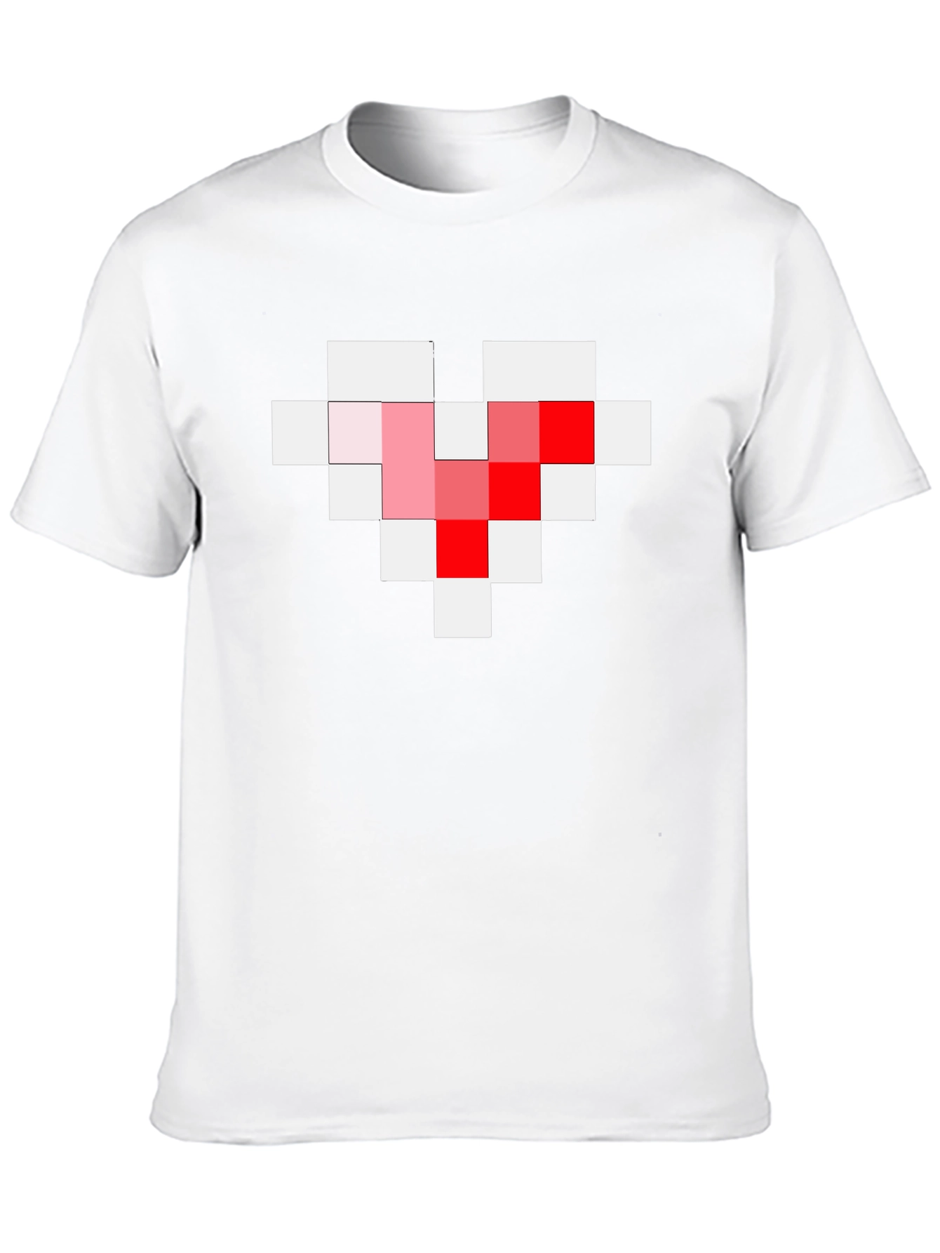 Pixel Heart Graphic Tee - Gamer Style Black T-Shirt