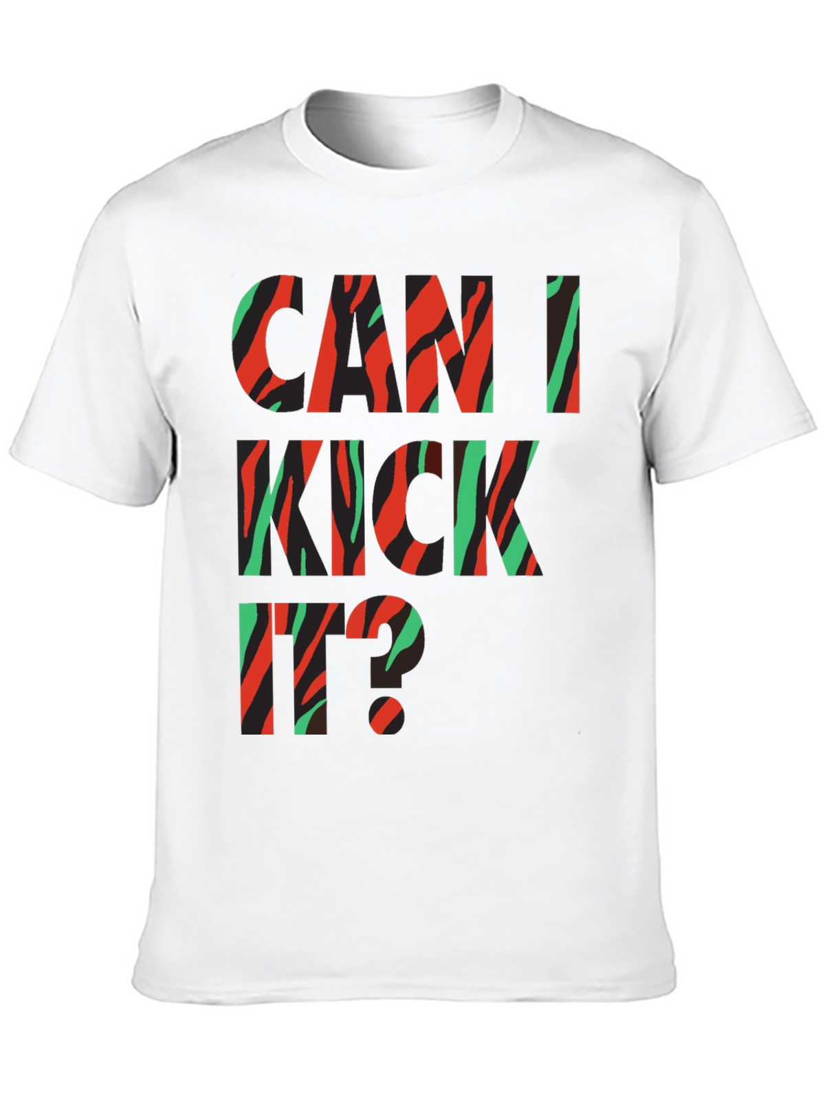 Can I Kick It? Black Graphic Tee