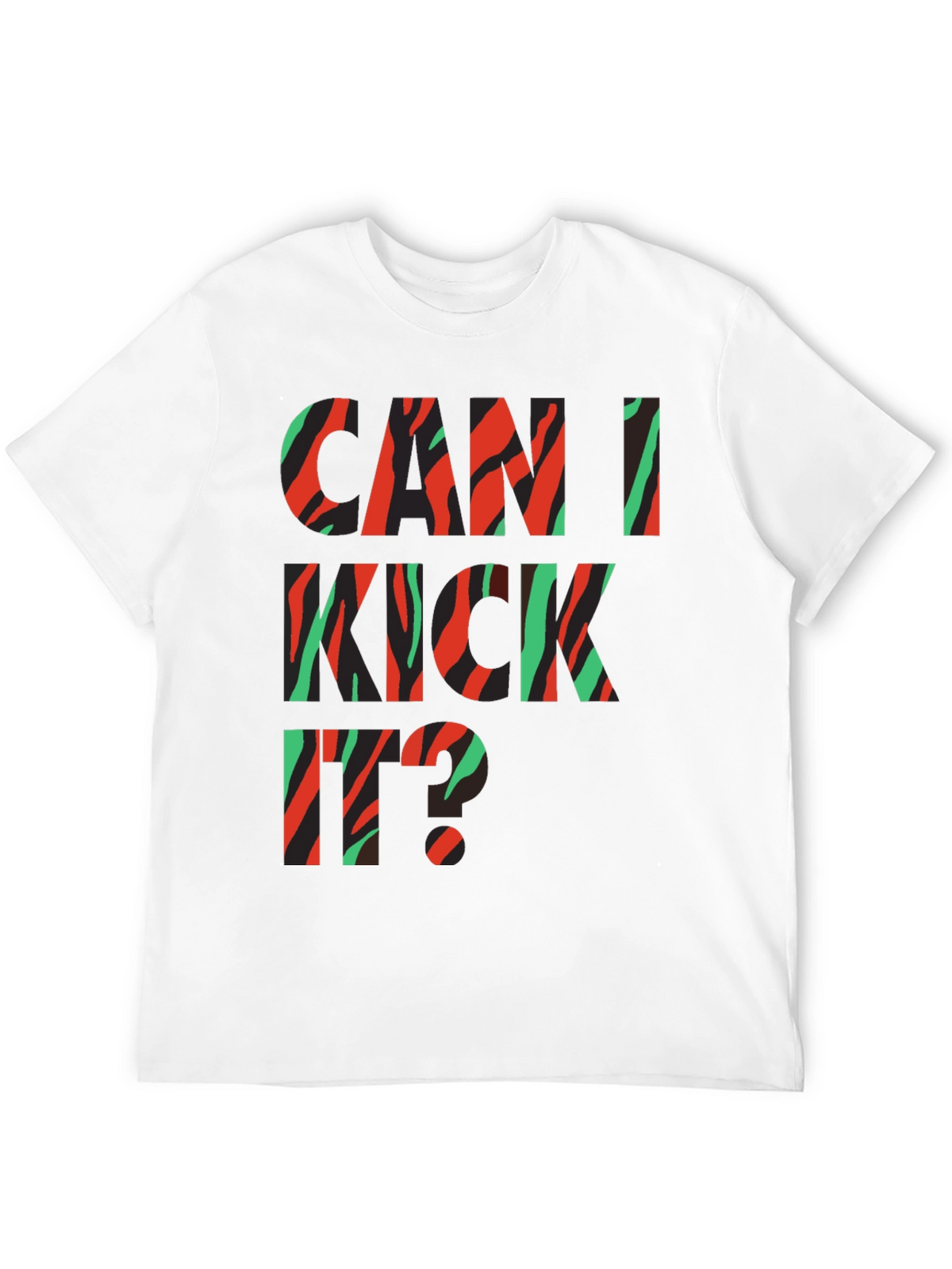 Can I Kick It? Black Graphic Tee
