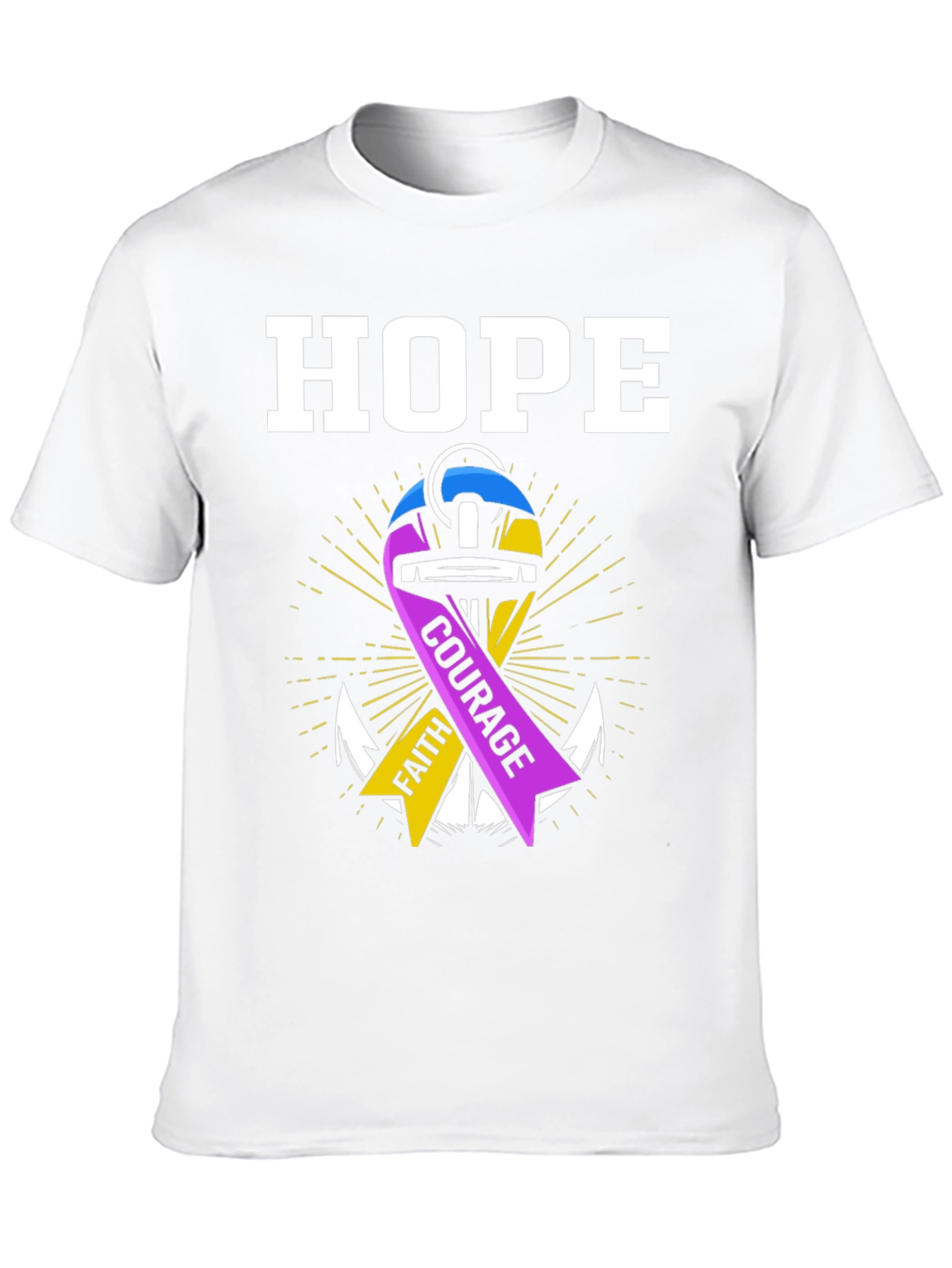 Hope Faith Courage Graphic T-Shirt