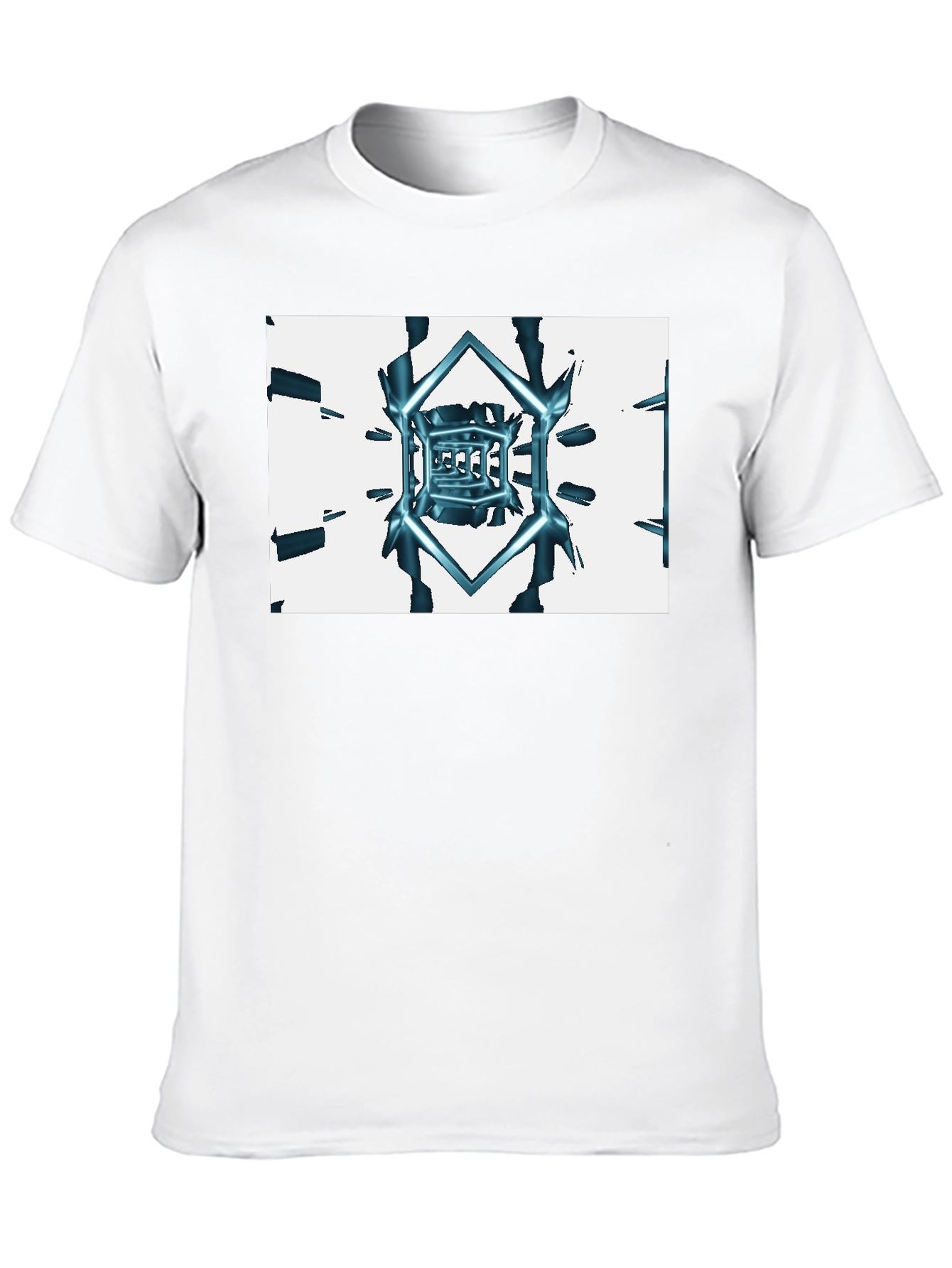 Abstract Cube Tee - Black Graphic T-Shirt