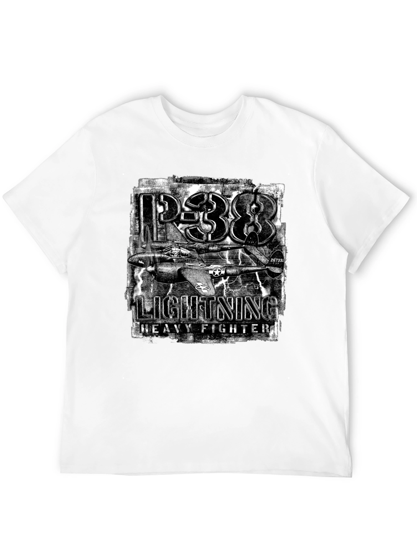 P-38 Lightning Heavy Fighter Graphic T-Shirt