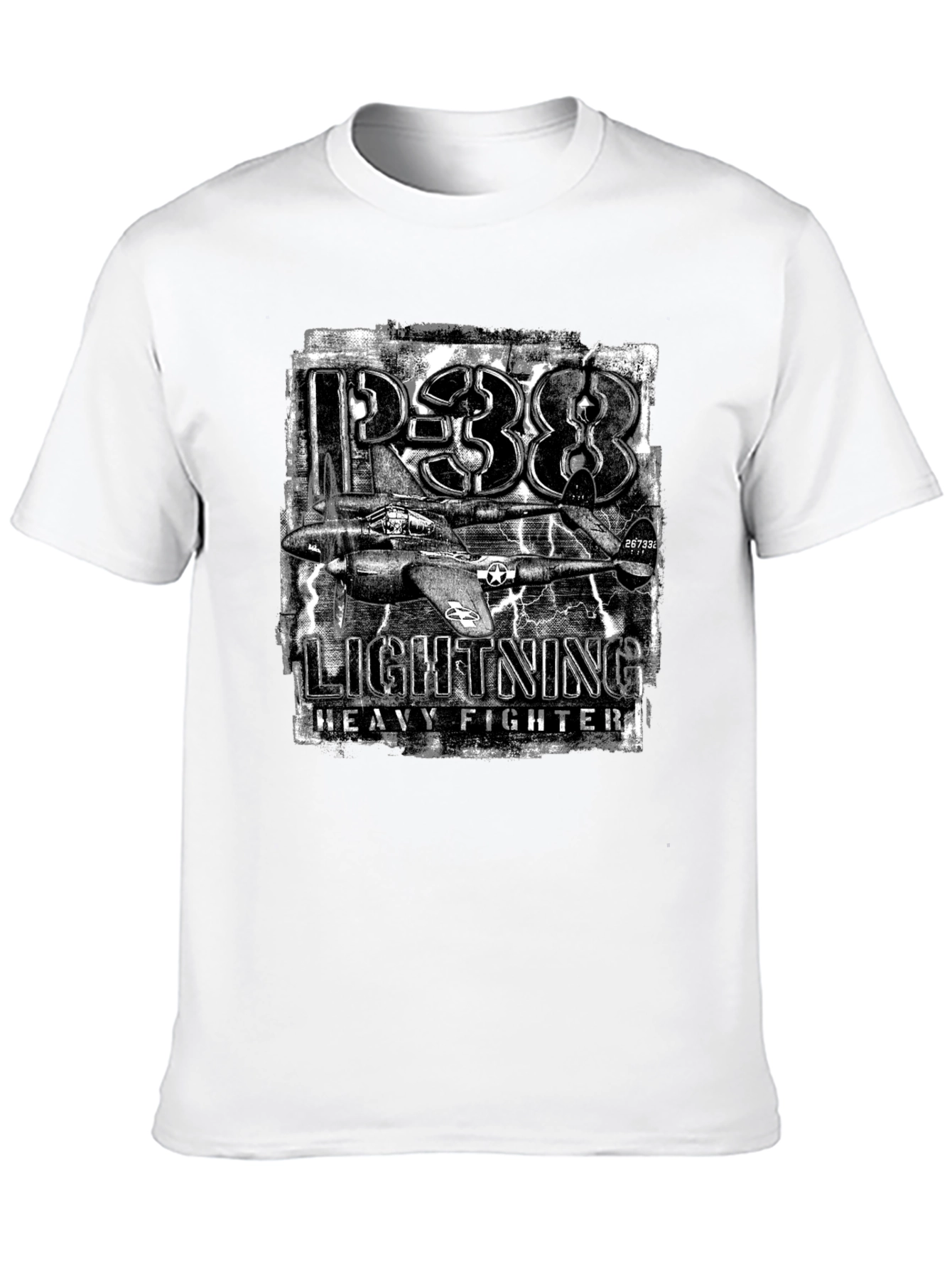 P-38 Lightning Heavy Fighter Graphic T-Shirt