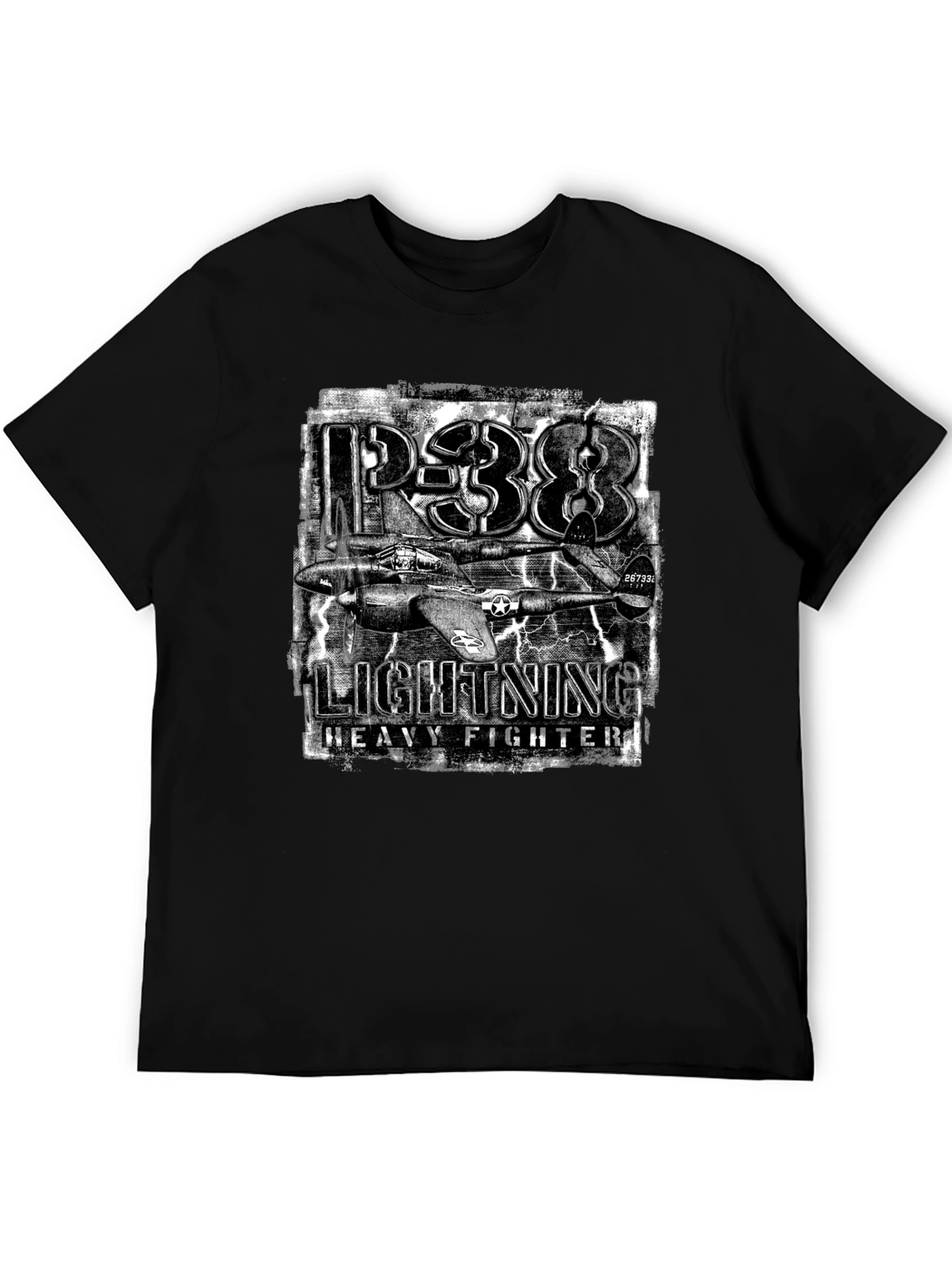 P-38 Lightning Heavy Fighter Graphic T-Shirt