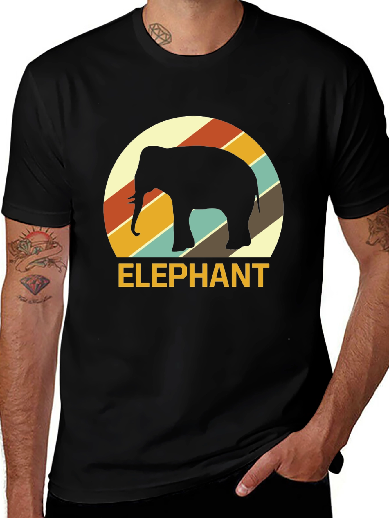 Retro Elephant Graphic Tee