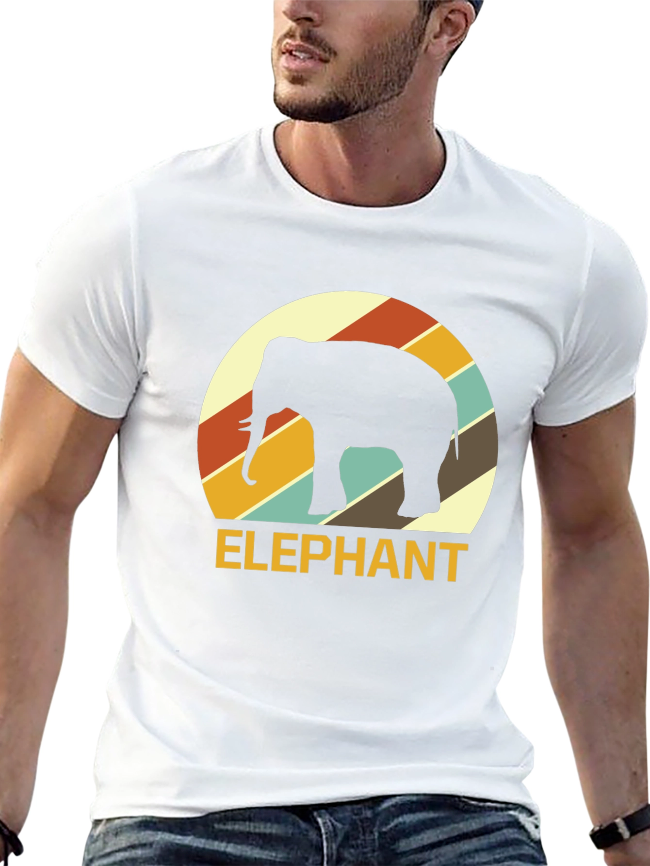 Retro Elephant Graphic Tee